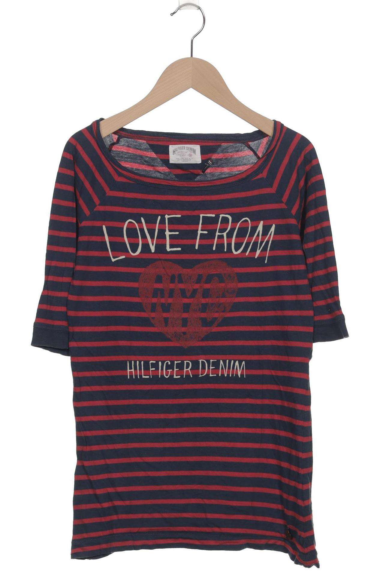 

Hilfiger Denim Damen Langarmshirt, marineblau, Gr. 34