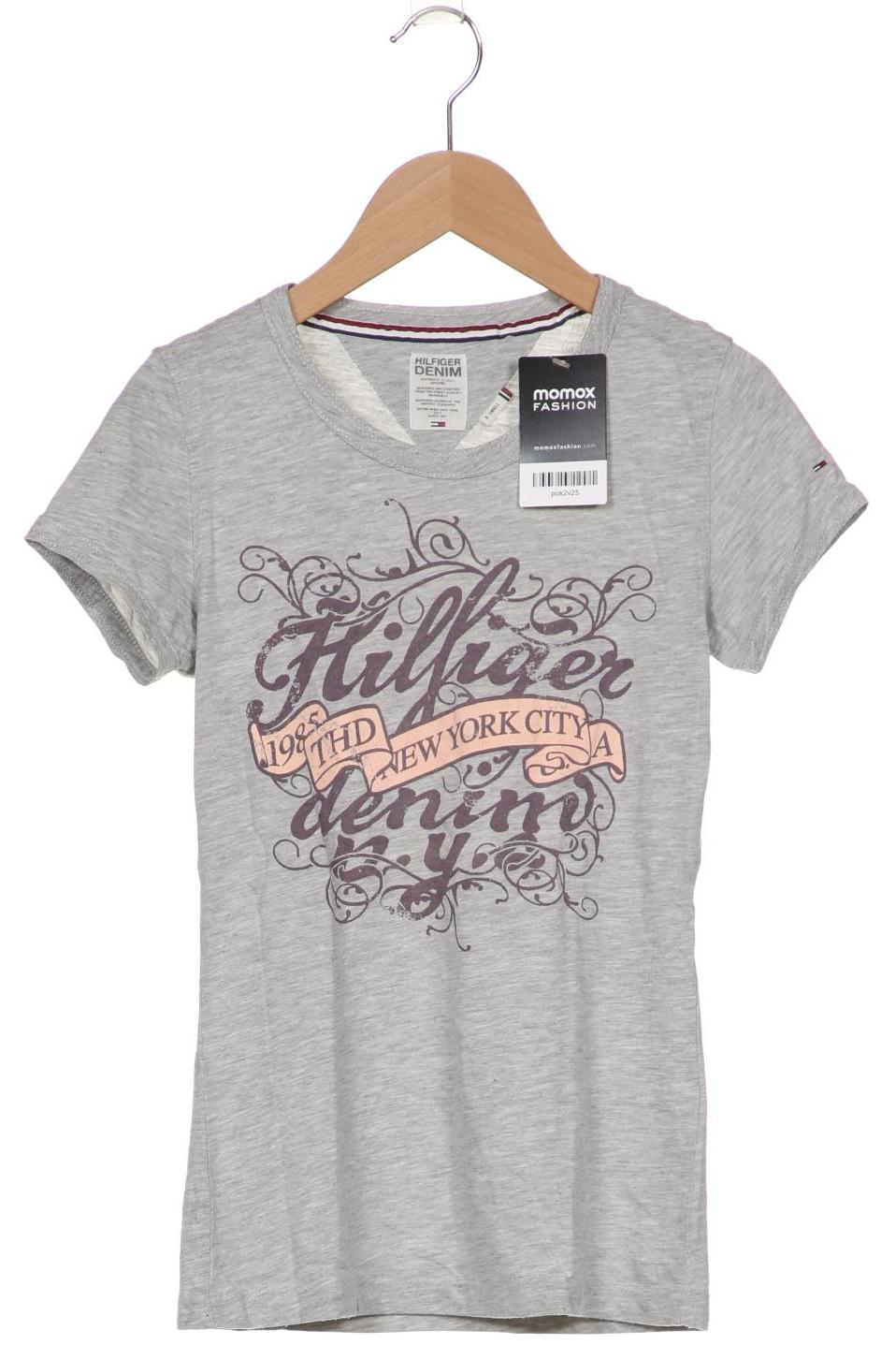 

Hilfiger Denim Damen T-Shirt, grau, Gr. 34