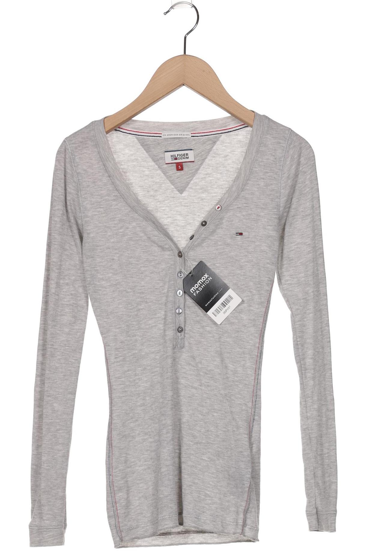 

Hilfiger Denim Damen Langarmshirt, grau, Gr. 36