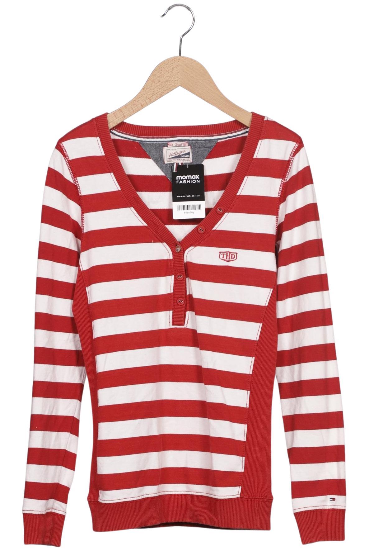 

Hilfiger Denim Damen Langarmshirt, rot, Gr. 34