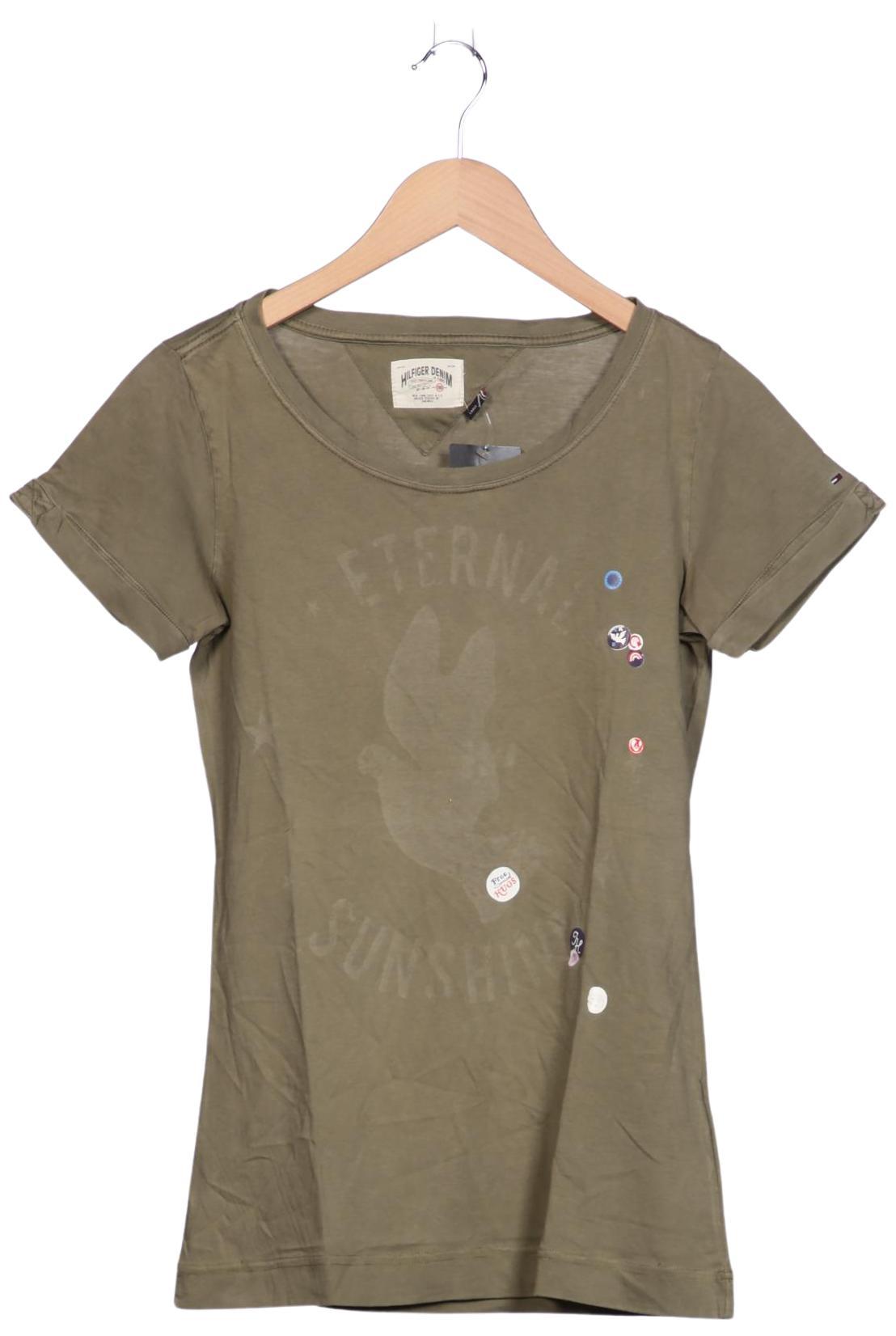 

Hilfiger Denim Damen T-Shirt, grün, Gr. 42