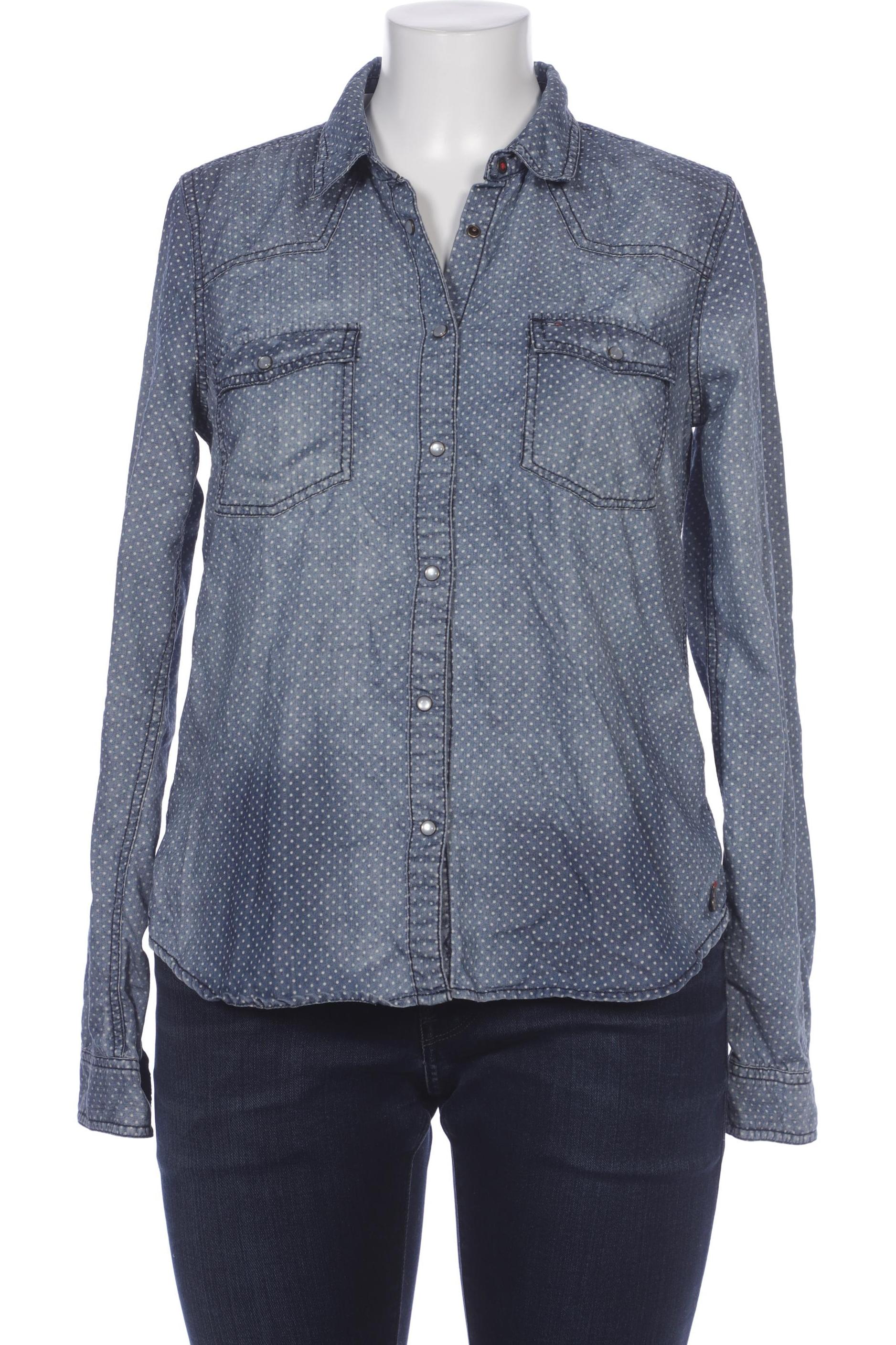 

Hilfiger Denim Damen Bluse, blau, Gr. 44