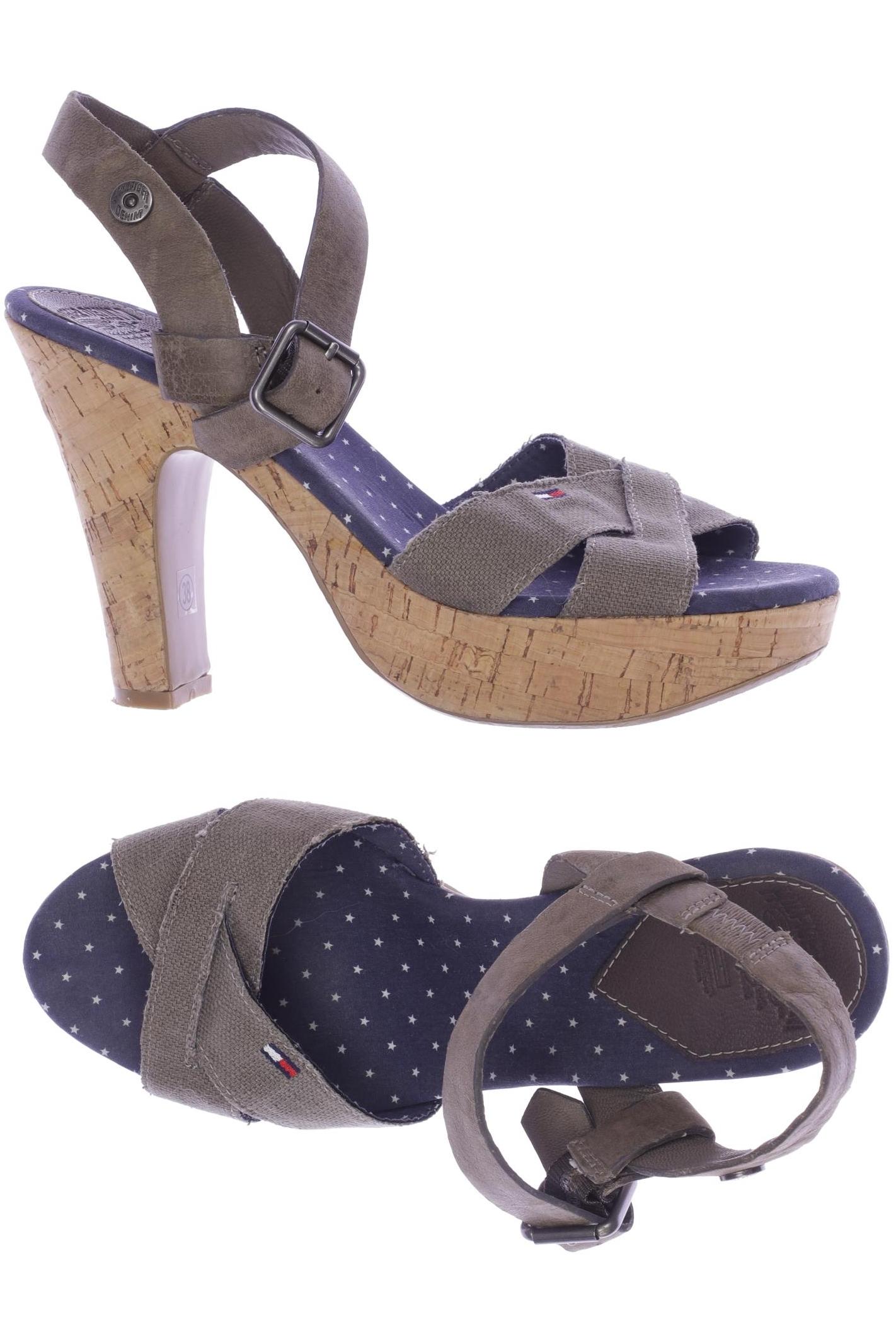 

Hilfiger Denim Damen Sandale, grün, Gr. 38