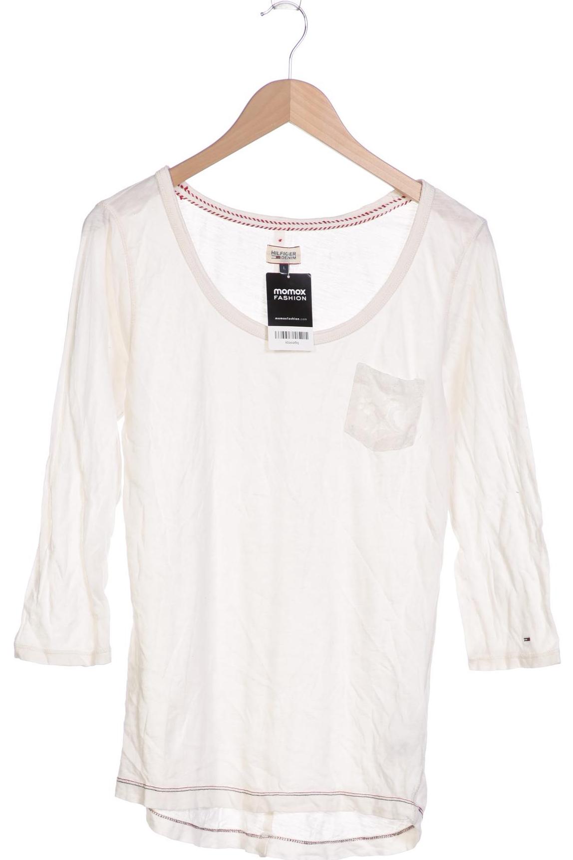 

HILFIGER DENIM Damen Langarmshirt, weiß