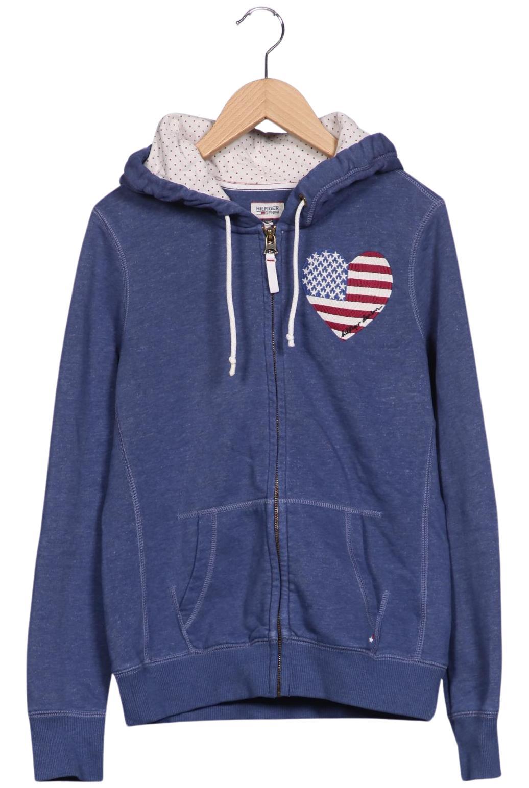 

Hilfiger Denim Damen Kapuzenpullover, blau, Gr. 34