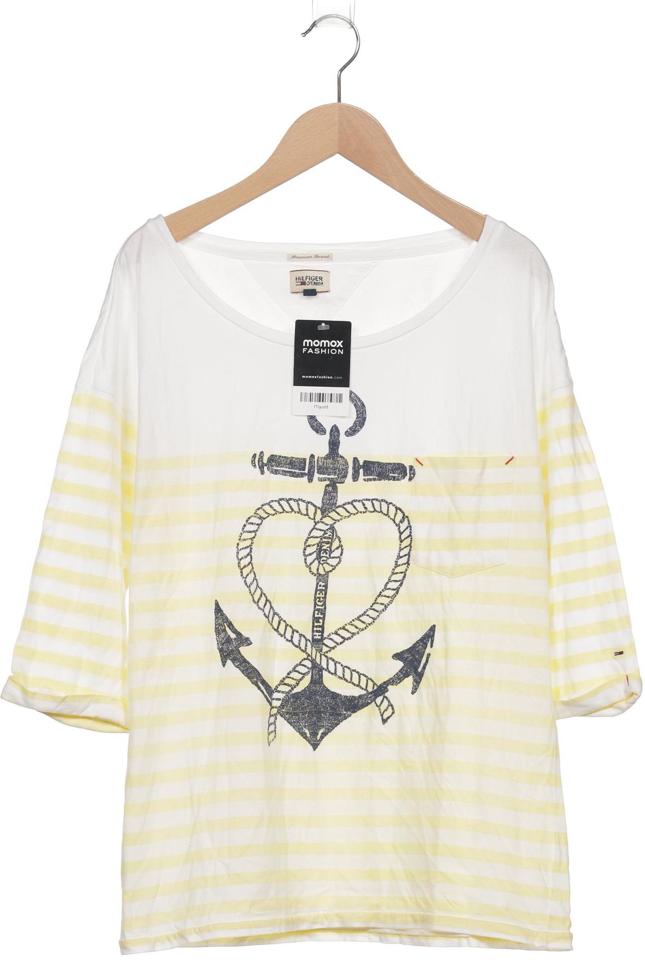 

Hilfiger Denim Damen Langarmshirt, weiß, Gr. 38