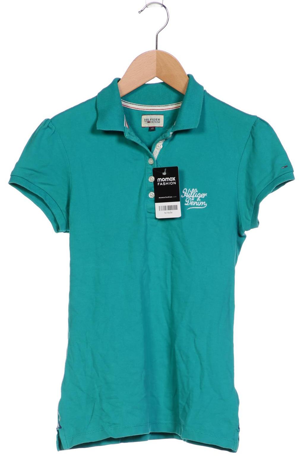

Hilfiger Denim Damen Poloshirt, türkis, Gr. 34