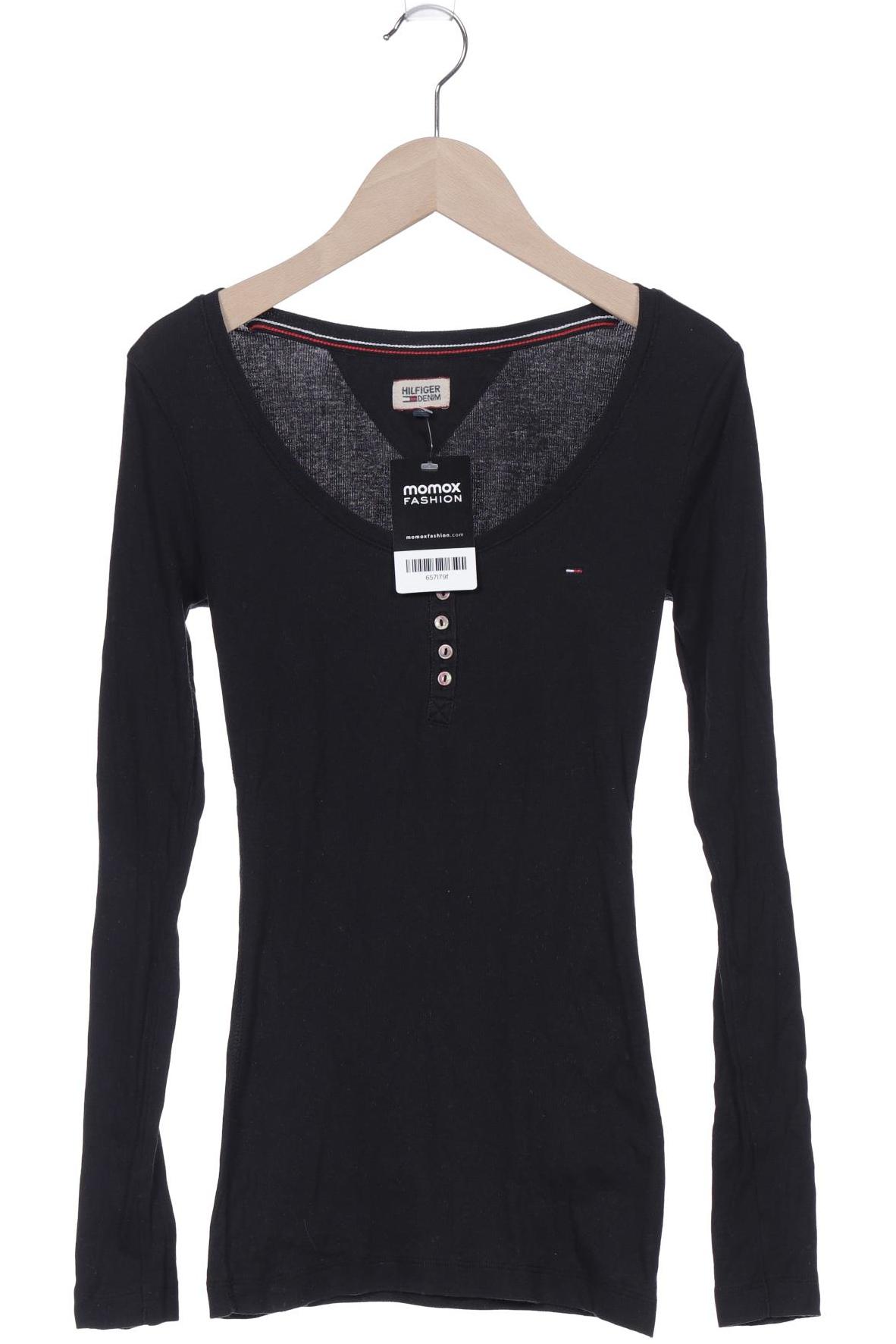 

Hilfiger Denim Damen Langarmshirt, schwarz, Gr. 38
