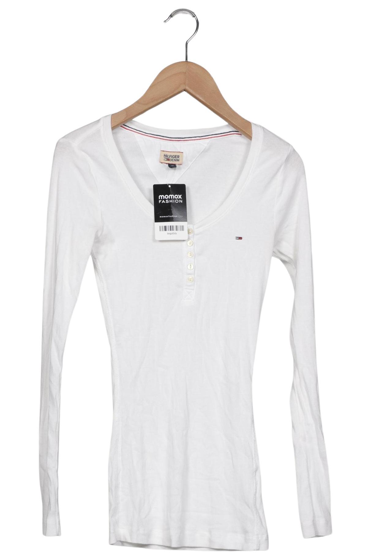

Hilfiger Denim Damen Langarmshirt, weiß, Gr. 38