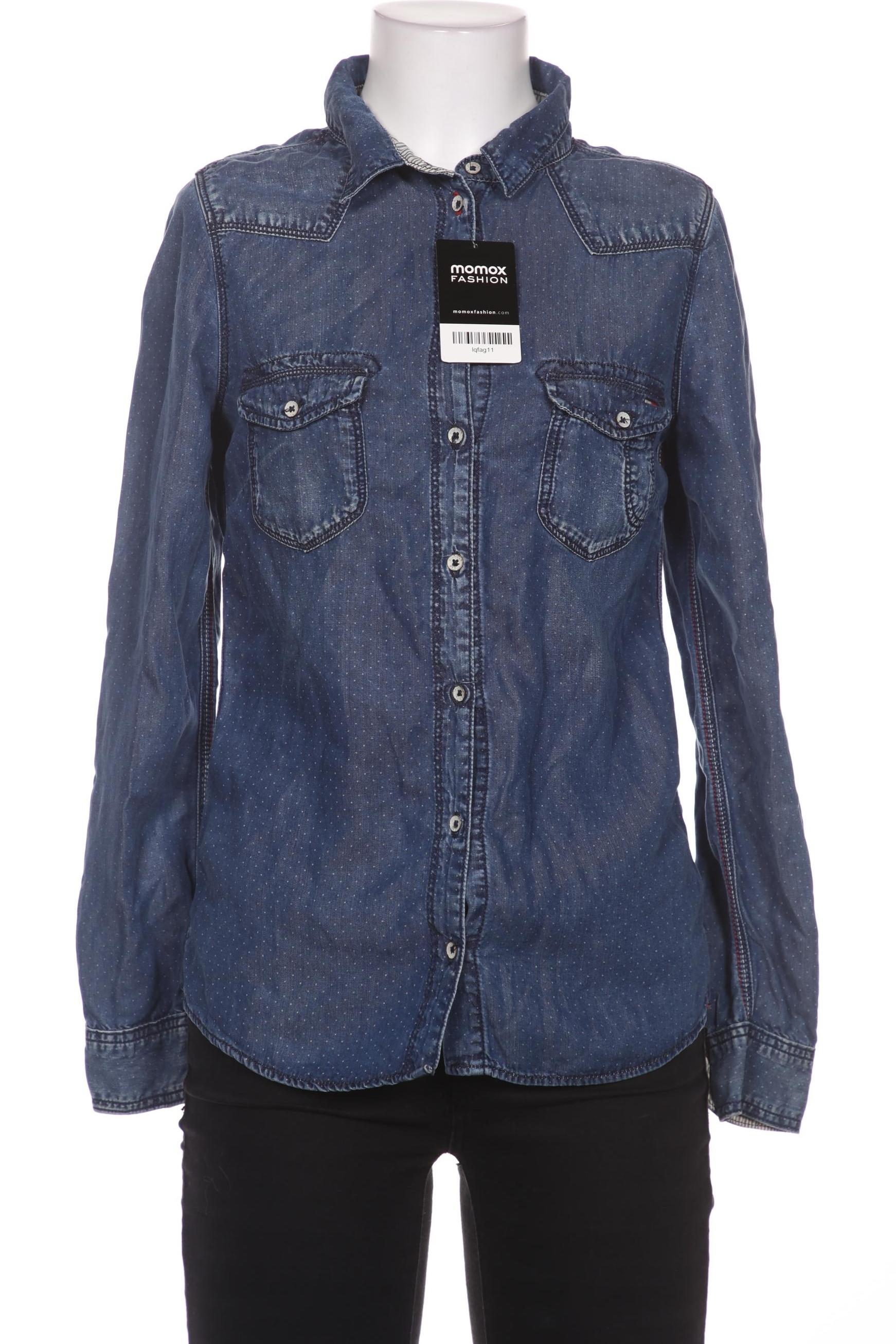 

Hilfiger Denim Damen Bluse, blau, Gr. 36