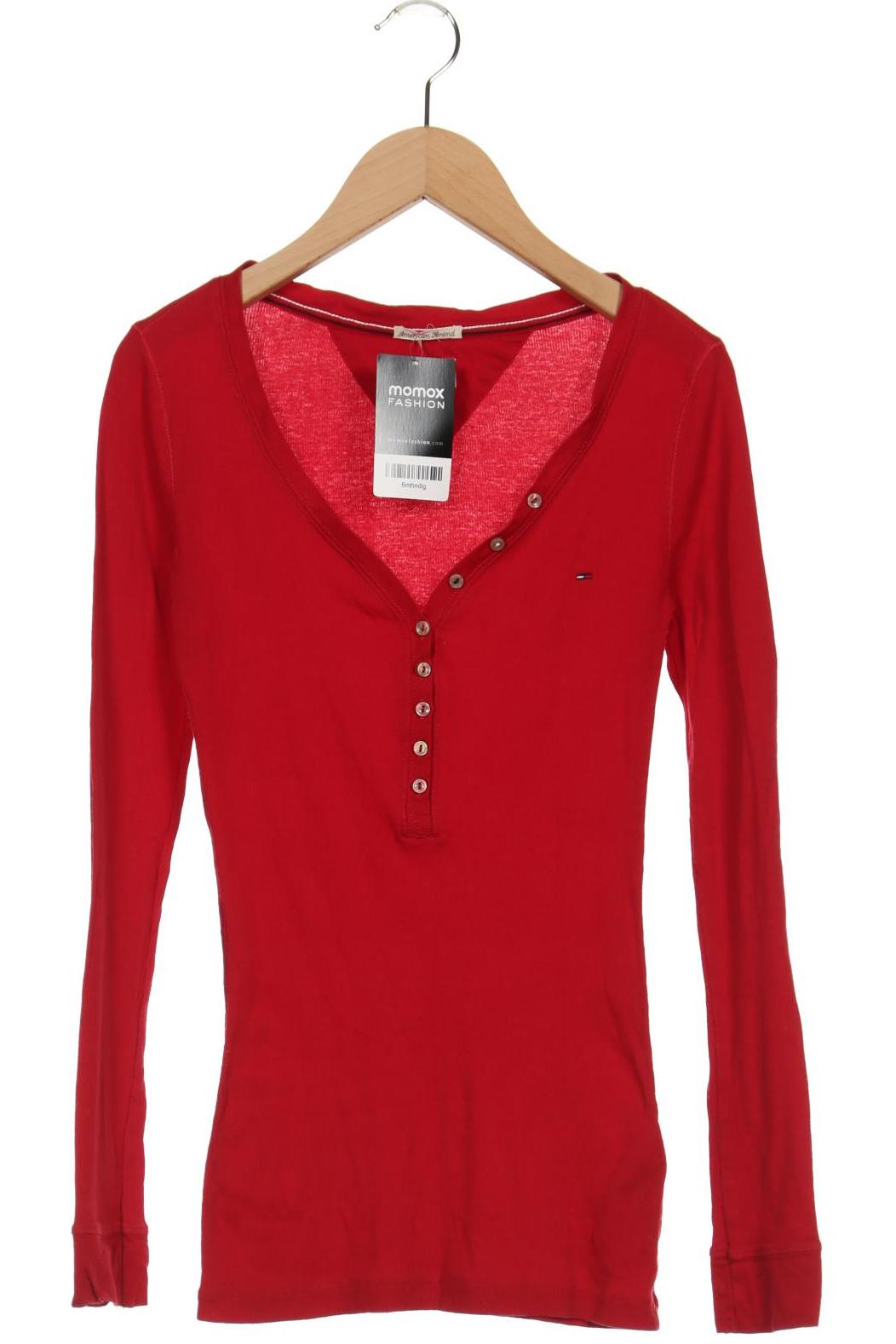 

Hilfiger Denim Damen Langarmshirt, rot, Gr. 38