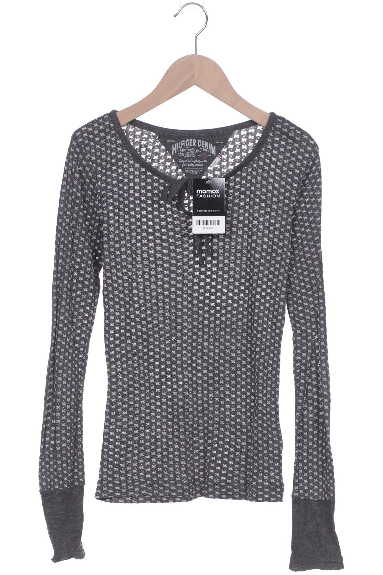

Hilfiger Denim Damen Langarmshirt, grau, Gr. 36