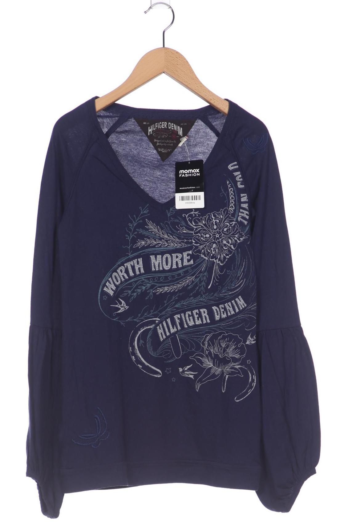 

Hilfiger Denim Damen Langarmshirt, marineblau, Gr. 34