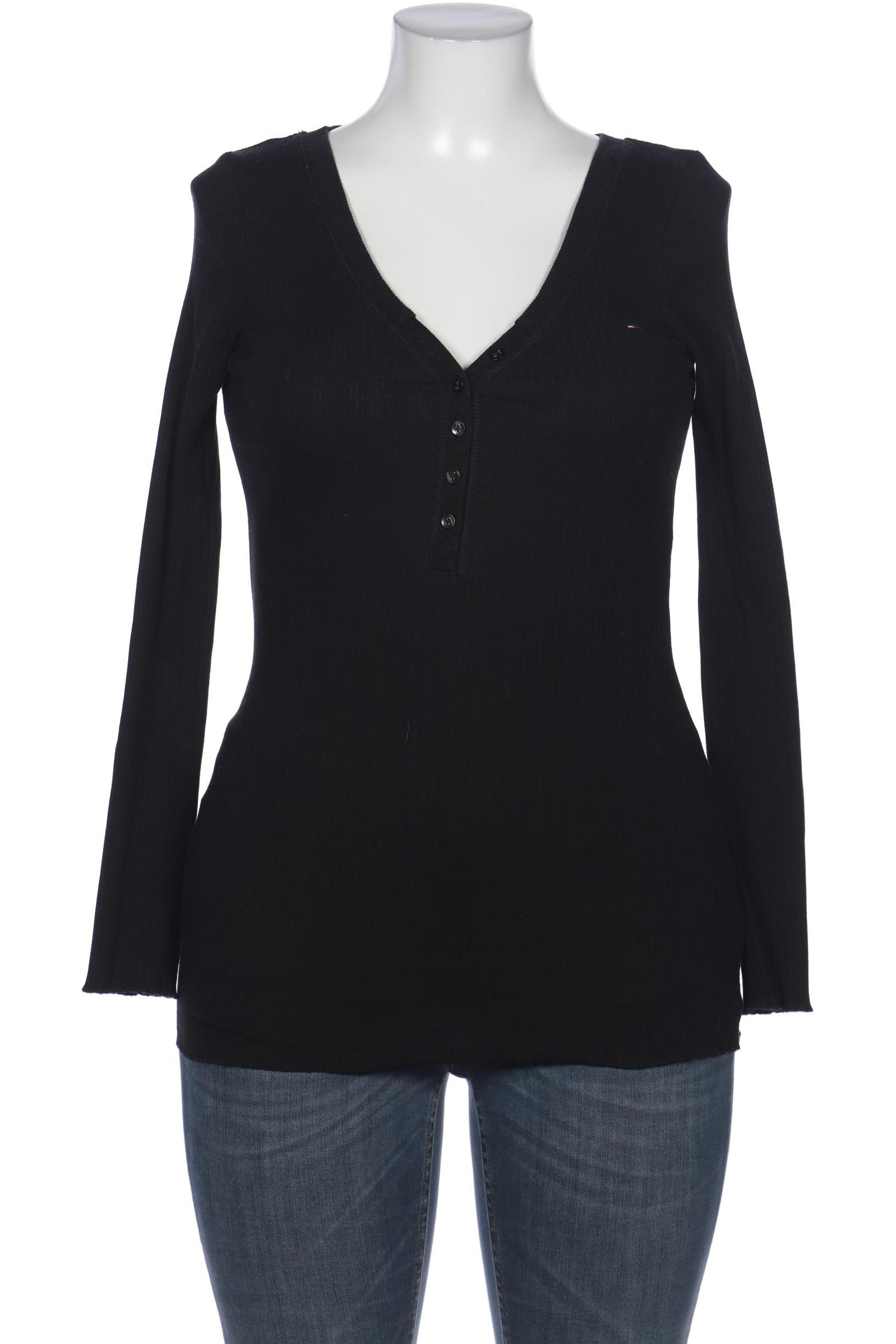 

HILFIGER DENIM Damen Langarmshirt, schwarz