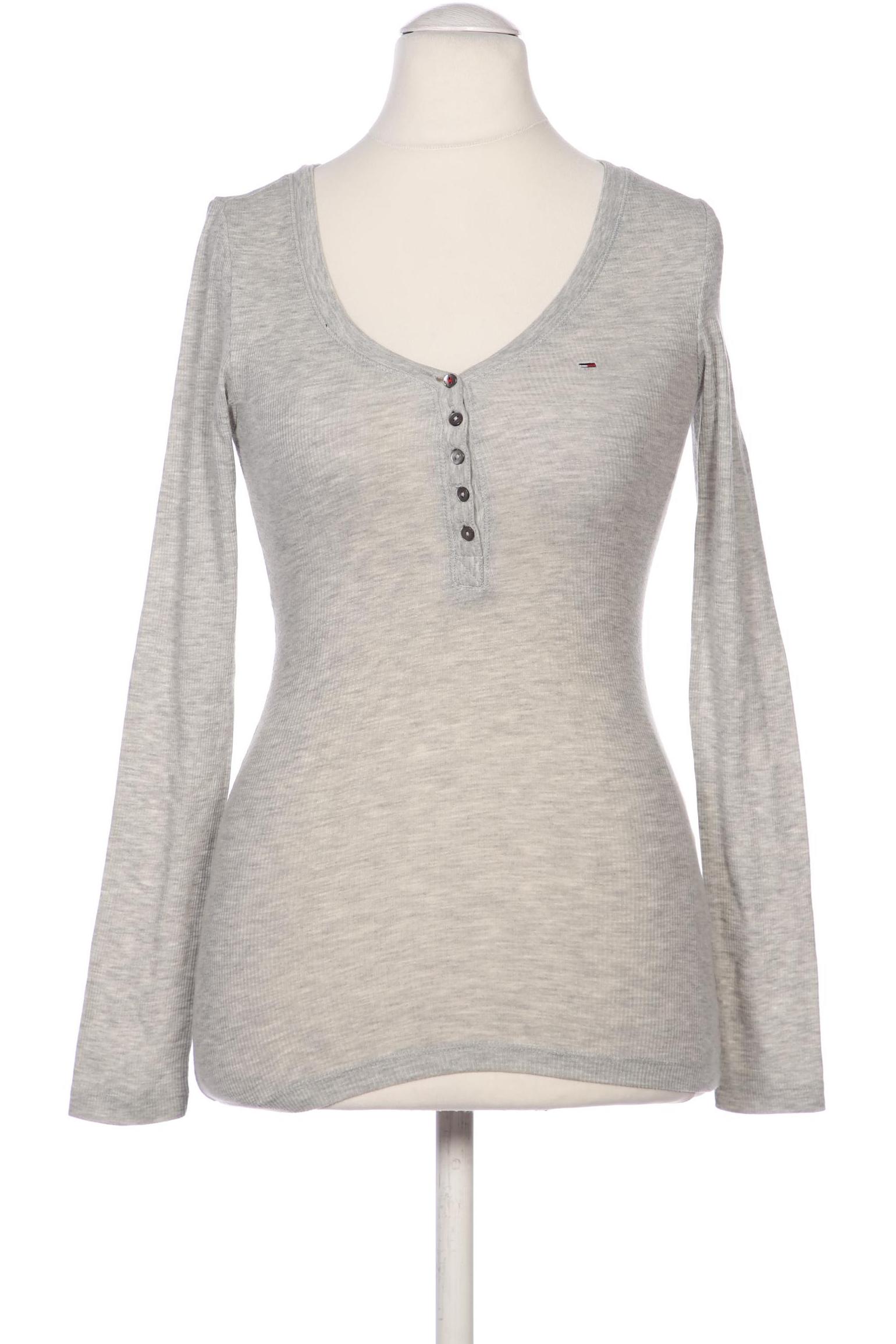 

Hilfiger Denim Damen Langarmshirt, grau, Gr. 36