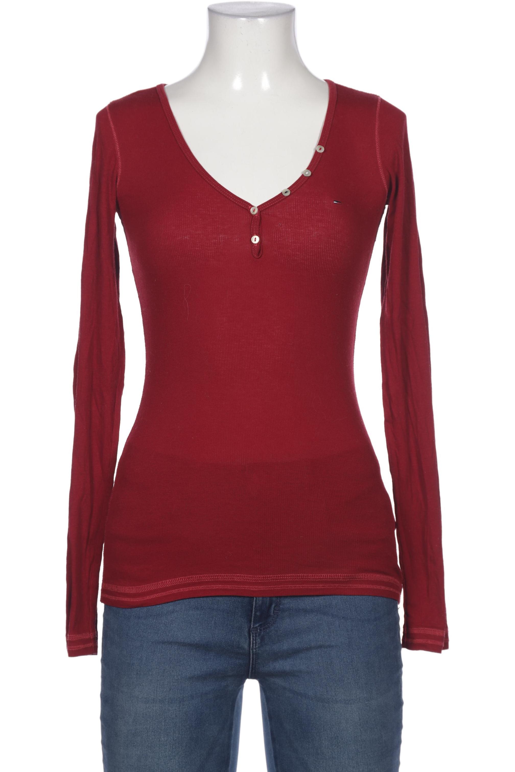 

Hilfiger Denim Damen Langarmshirt, rot, Gr. 36