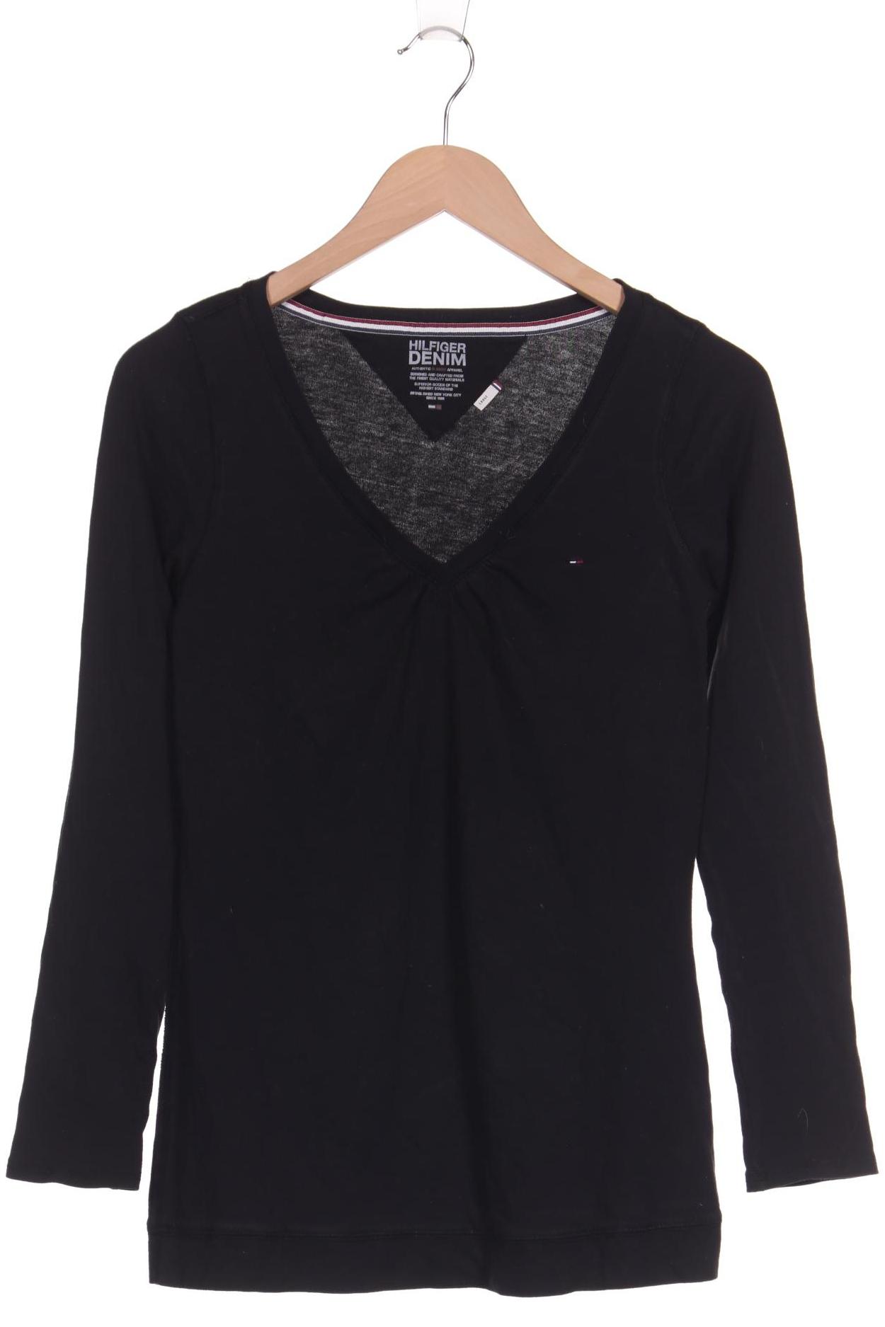 

Hilfiger Denim Damen Langarmshirt, schwarz, Gr. 42