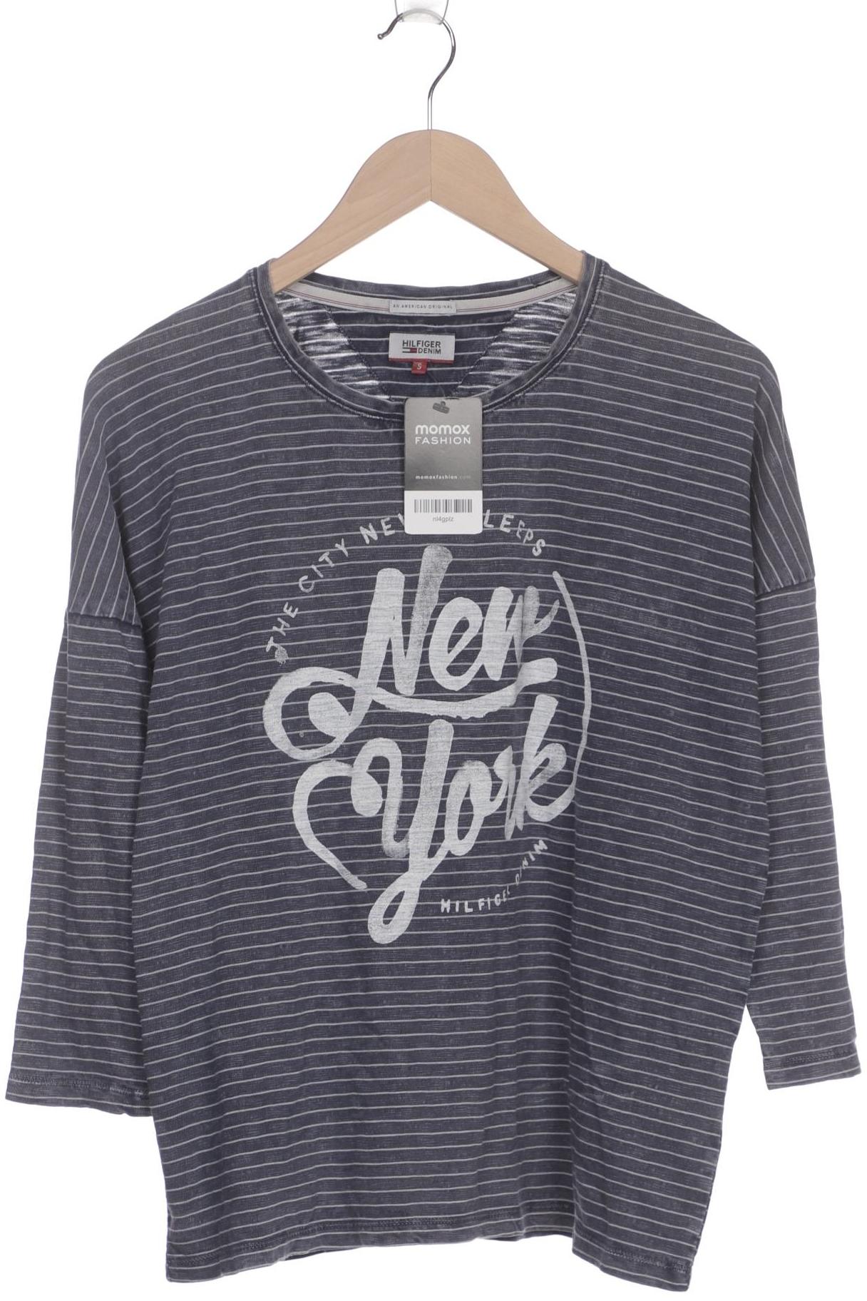 

Hilfiger Denim Damen Langarmshirt, blau, Gr. 36