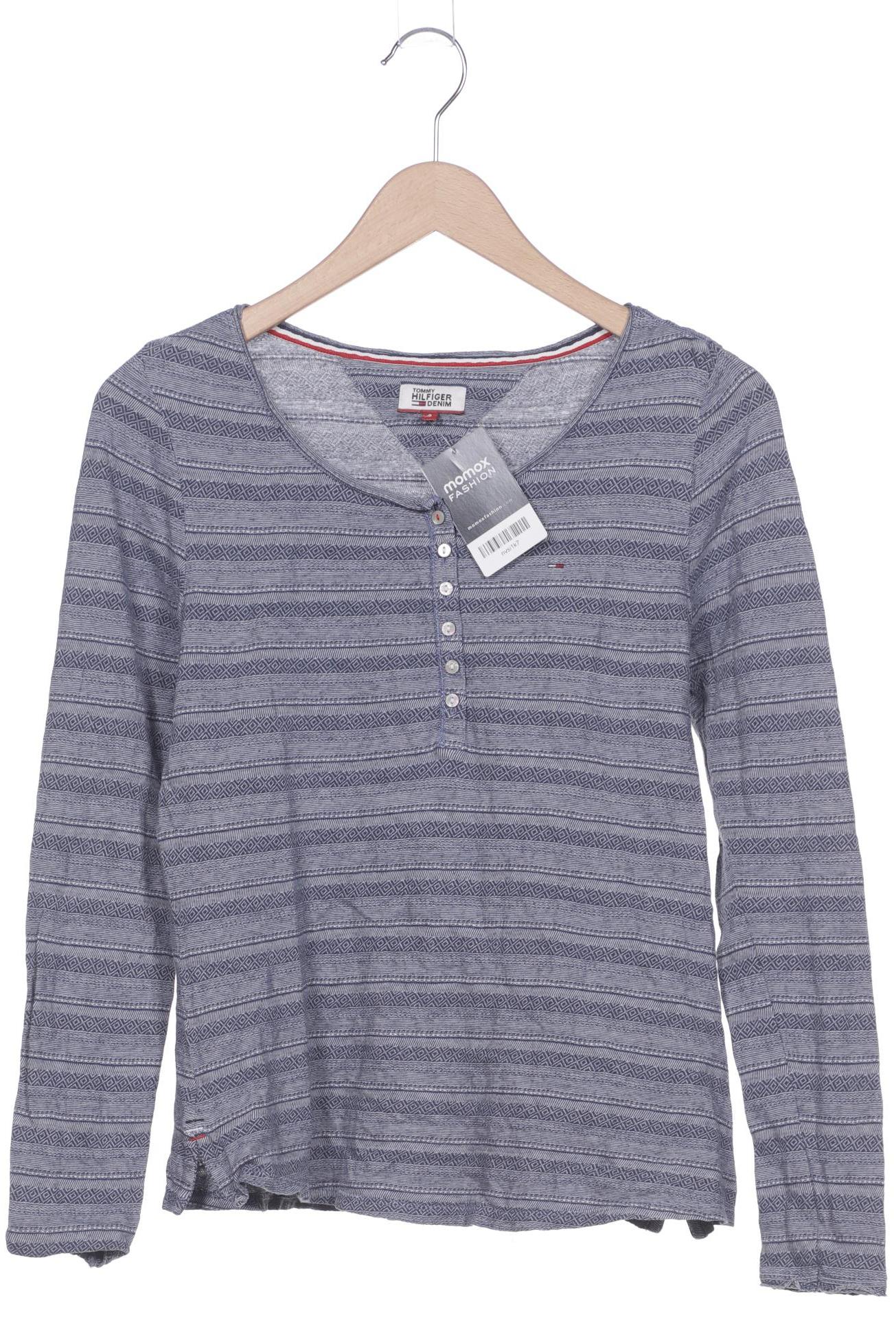 

Hilfiger Denim Damen Langarmshirt, blau, Gr. 36