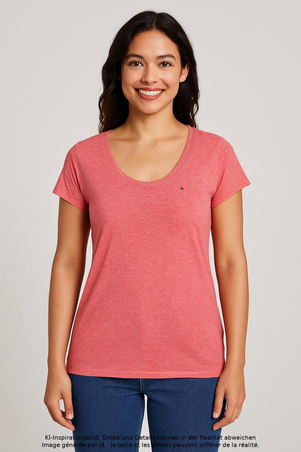 

Hilfiger Denim Damen T-Shirt, rot, Gr. 42