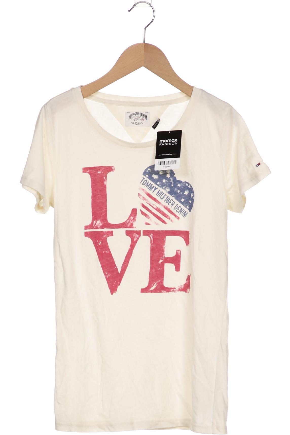 

HILFIGER DENIM Damen T-Shirt, cremeweiß