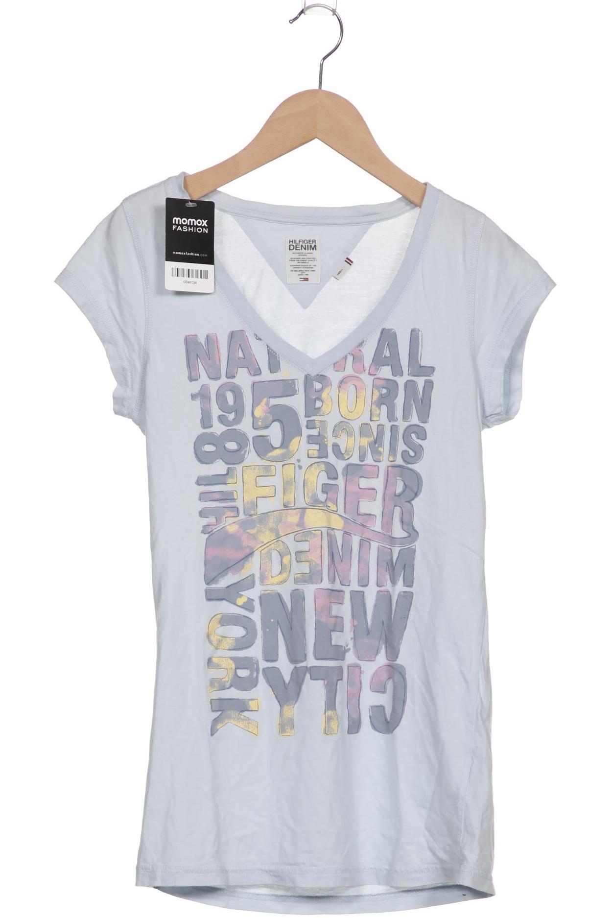 

Hilfiger Denim Damen T-Shirt, hellblau, Gr. 36