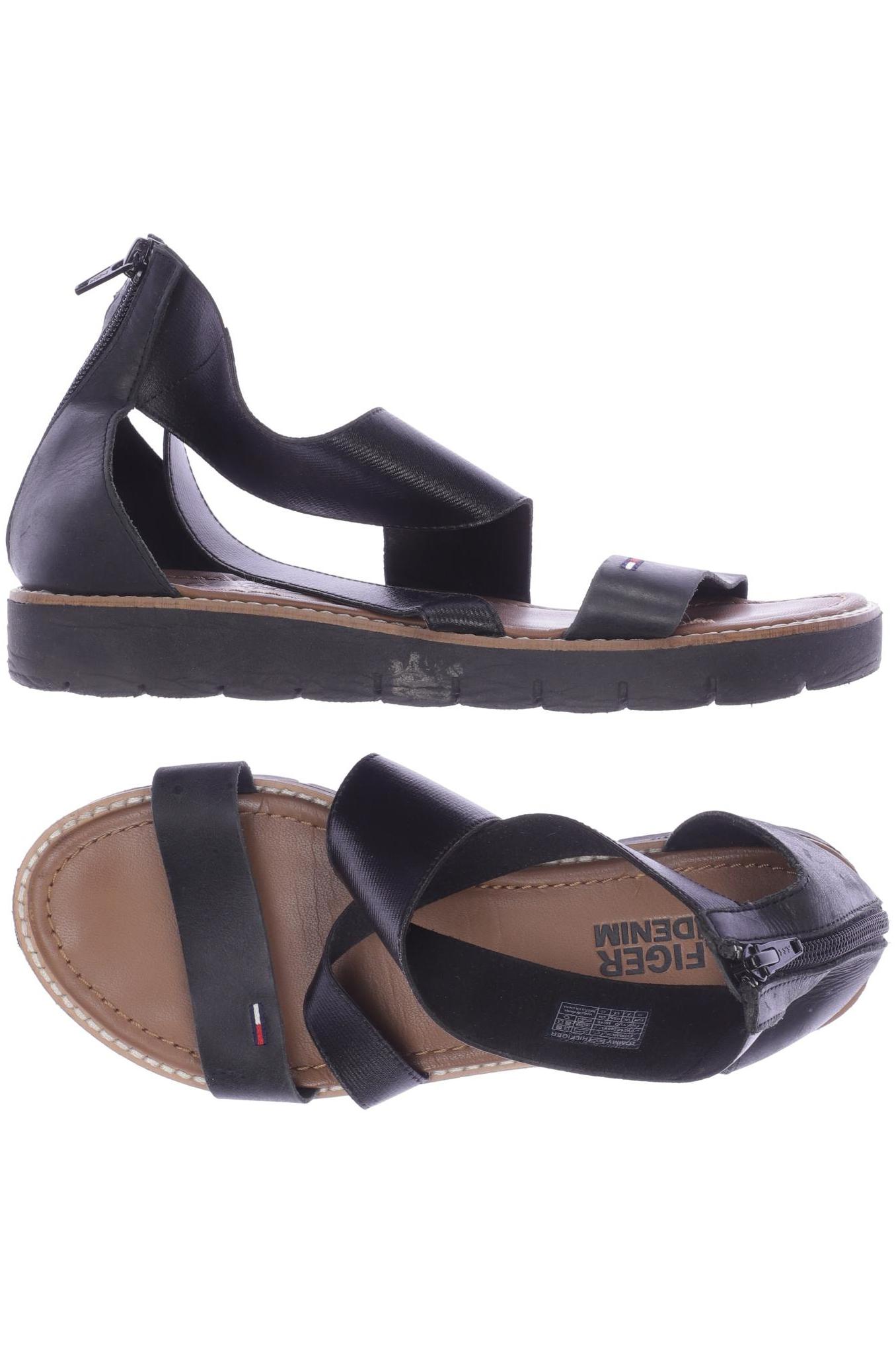 

HILFIGER DENIM Damen Sandale, schwarz
