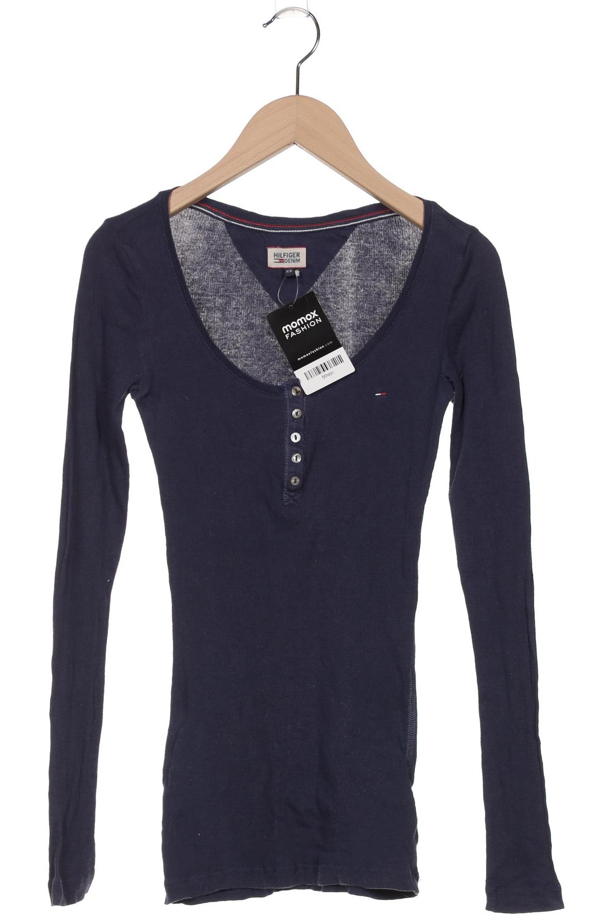 

Hilfiger Denim Damen Langarmshirt, marineblau, Gr. 34