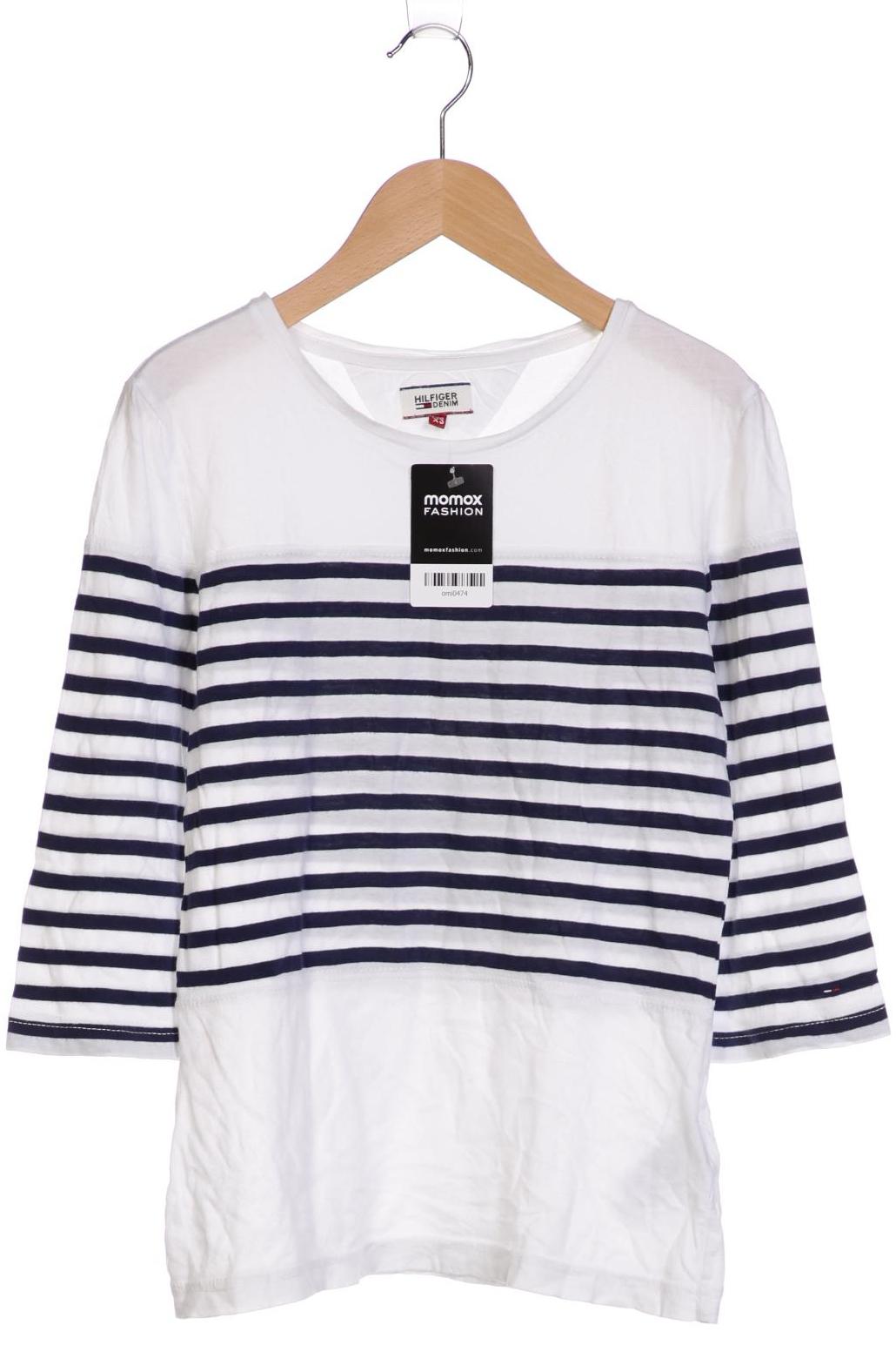 

Hilfiger Denim Damen Langarmshirt, weiß, Gr. 34