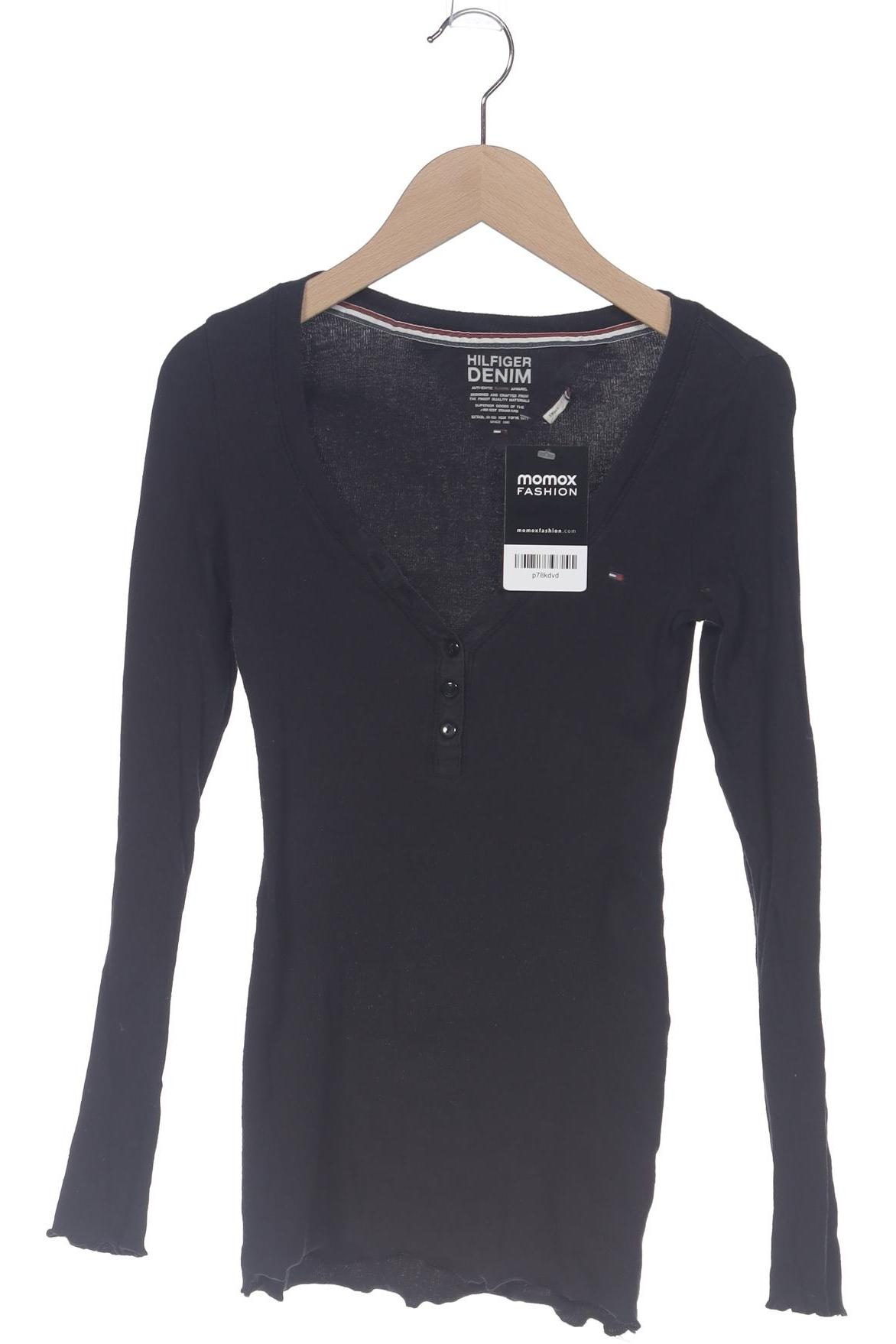 

Hilfiger Denim Damen Langarmshirt, schwarz, Gr. 36
