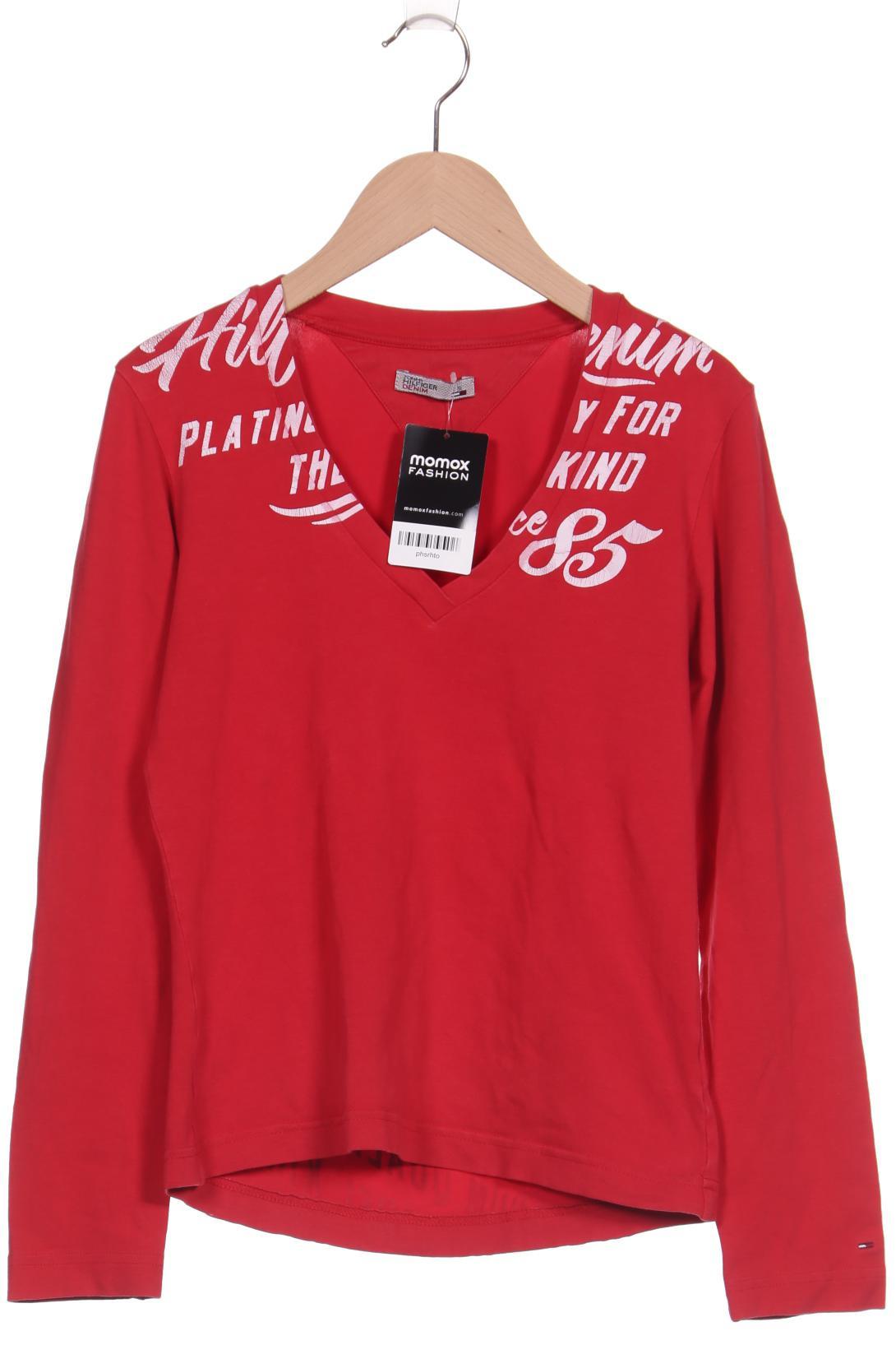 

Hilfiger Denim Damen Langarmshirt, rot, Gr. 36