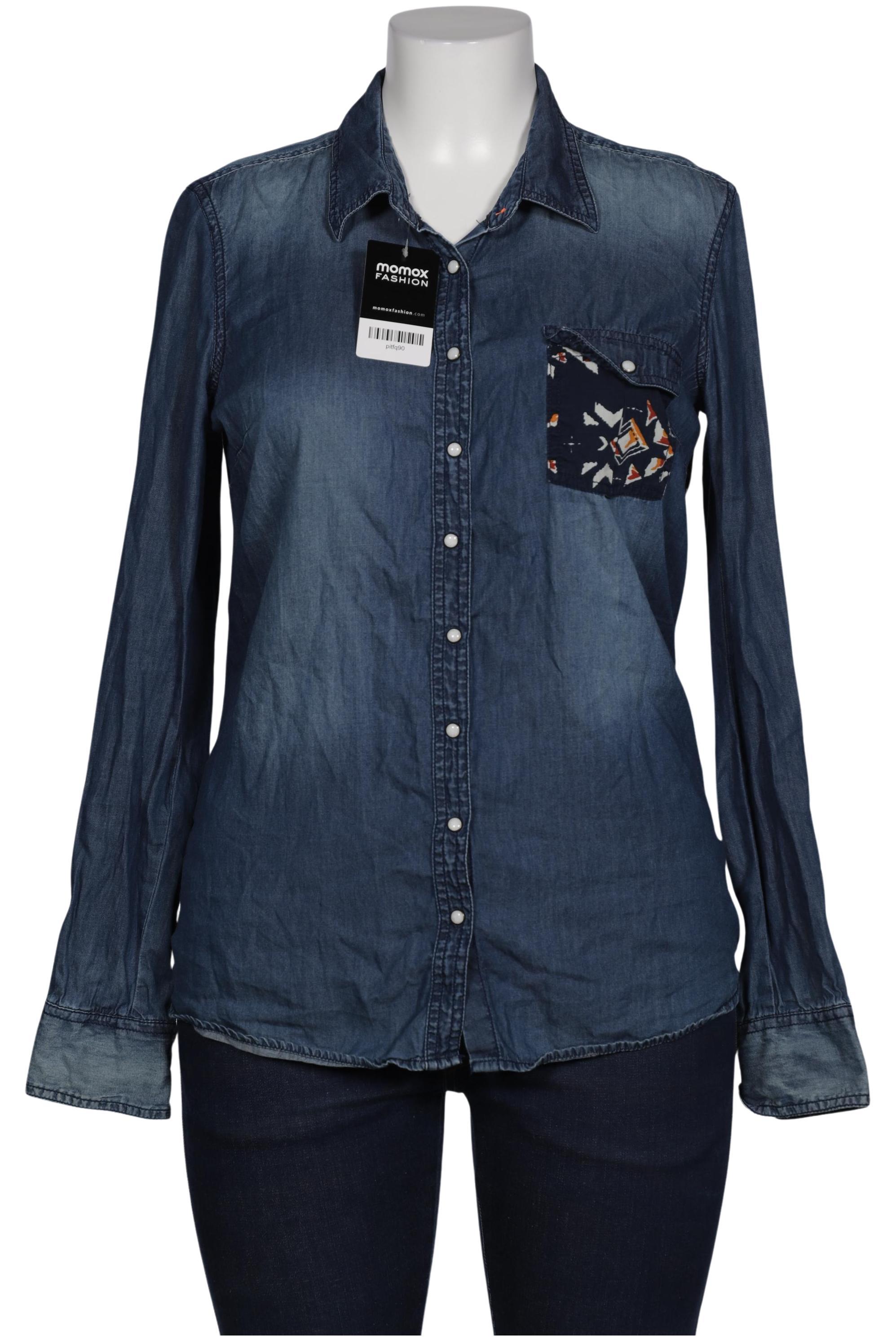 

Hilfiger Denim Damen Bluse, blau, Gr. 44