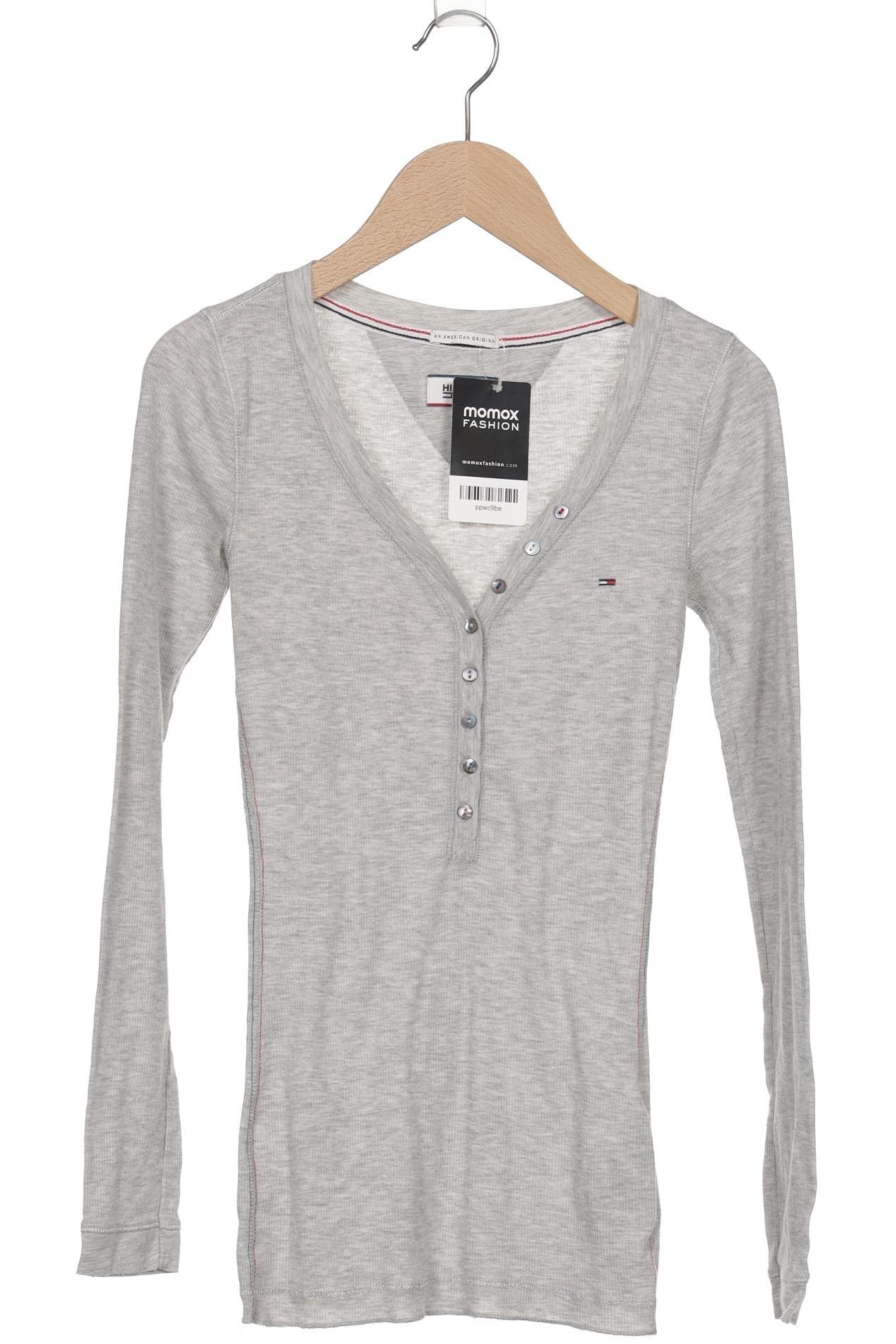 

Hilfiger Denim Damen Langarmshirt, grau, Gr. 36