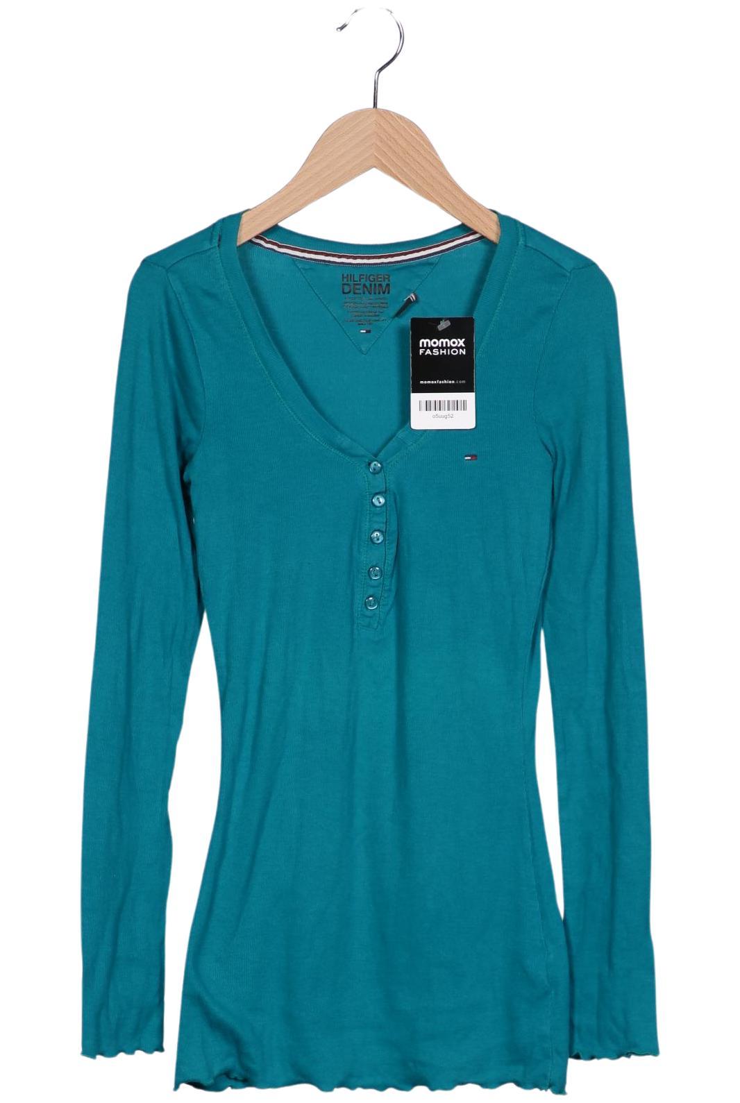 

Hilfiger Denim Damen Langarmshirt, türkis, Gr. 42