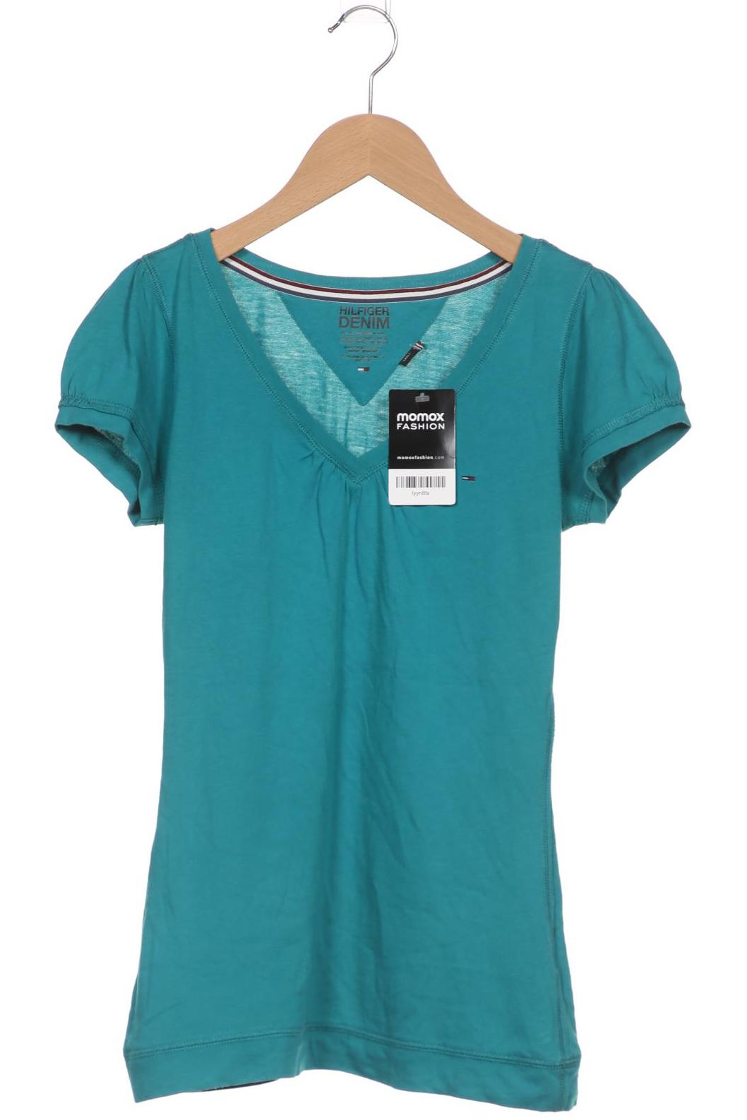 

Hilfiger Denim Damen T-Shirt, türkis, Gr. 36