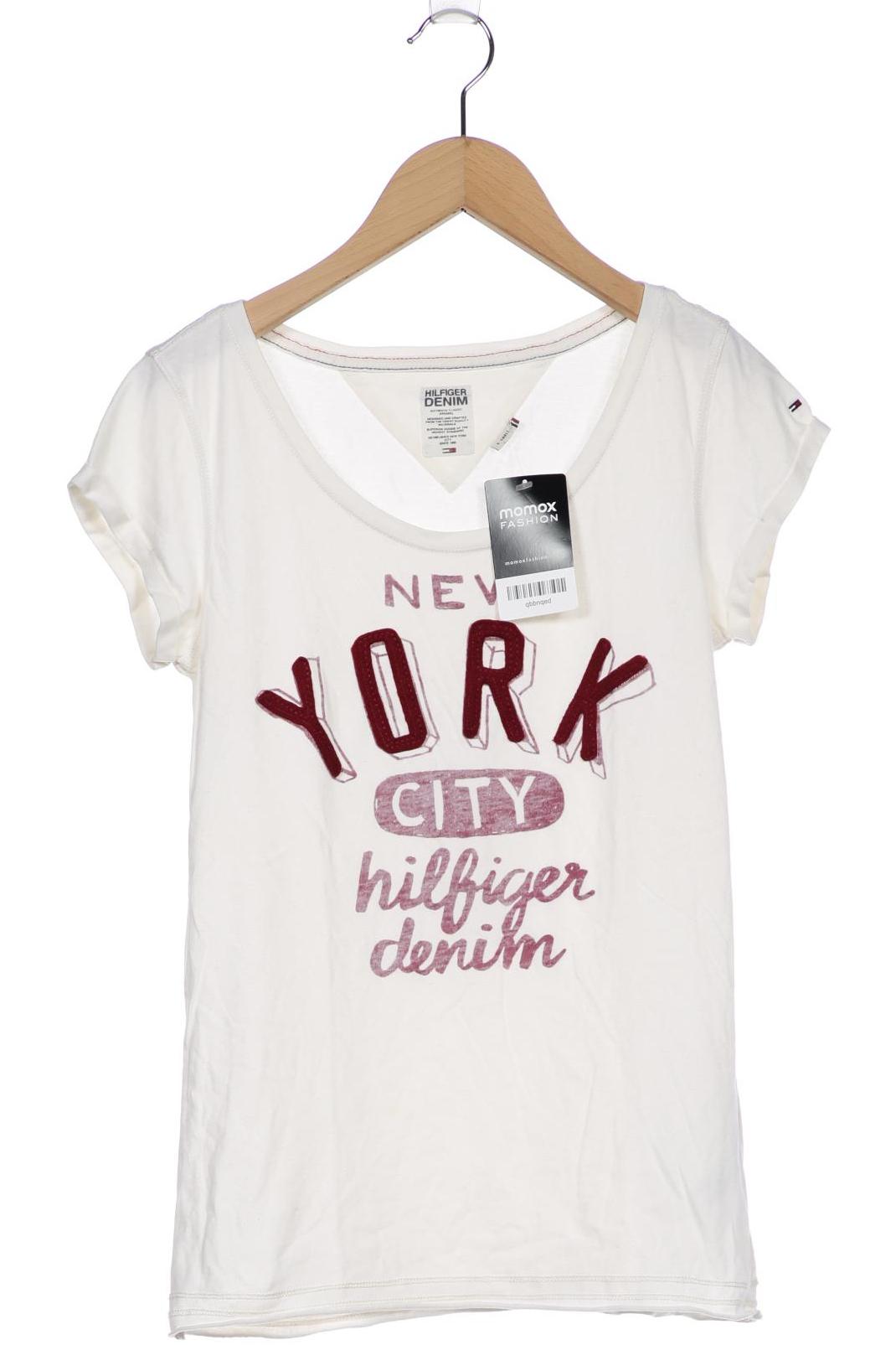 

HILFIGER DENIM Damen T-Shirt, cremeweiß