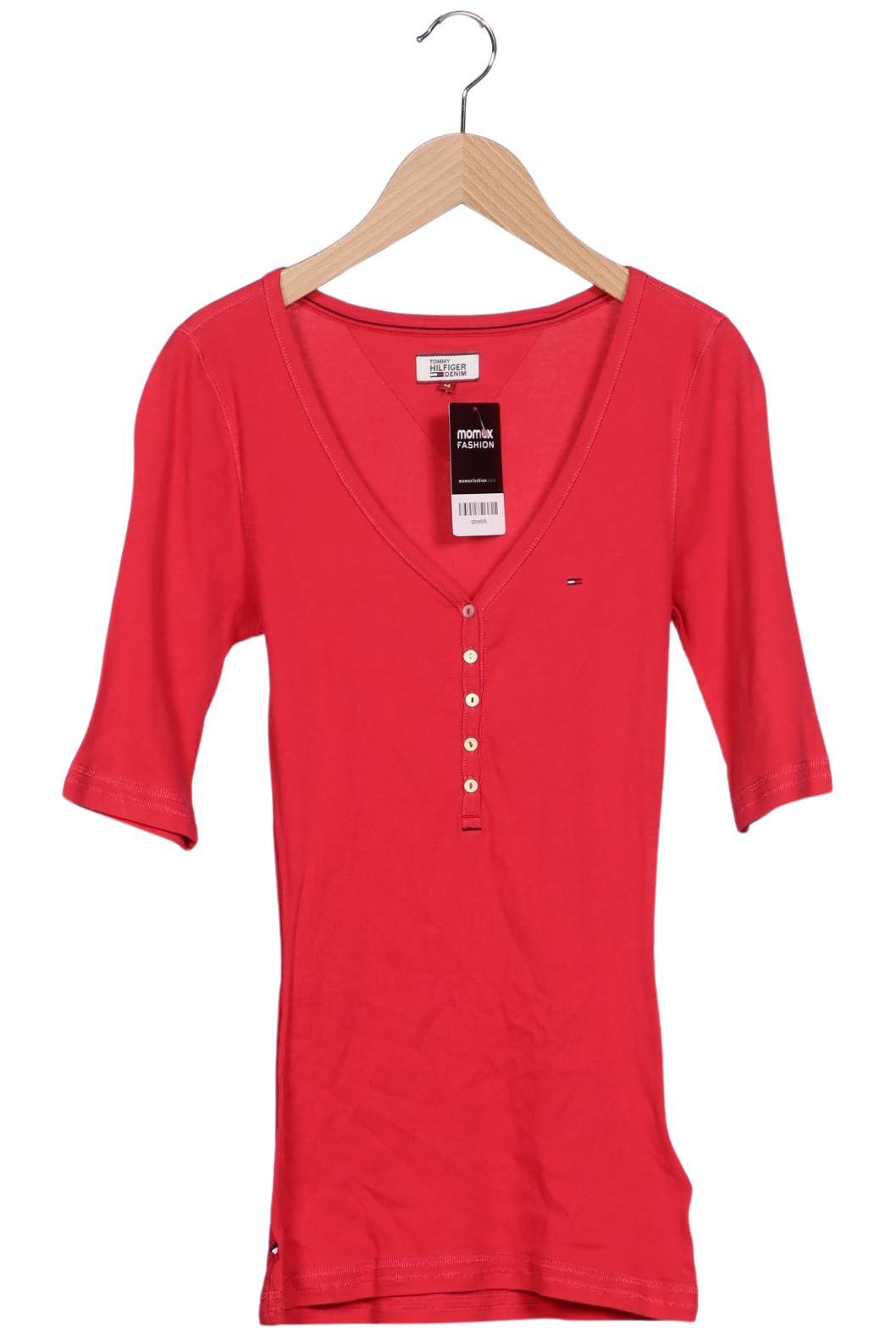 

Hilfiger Denim Damen Langarmshirt, rot, Gr. 38
