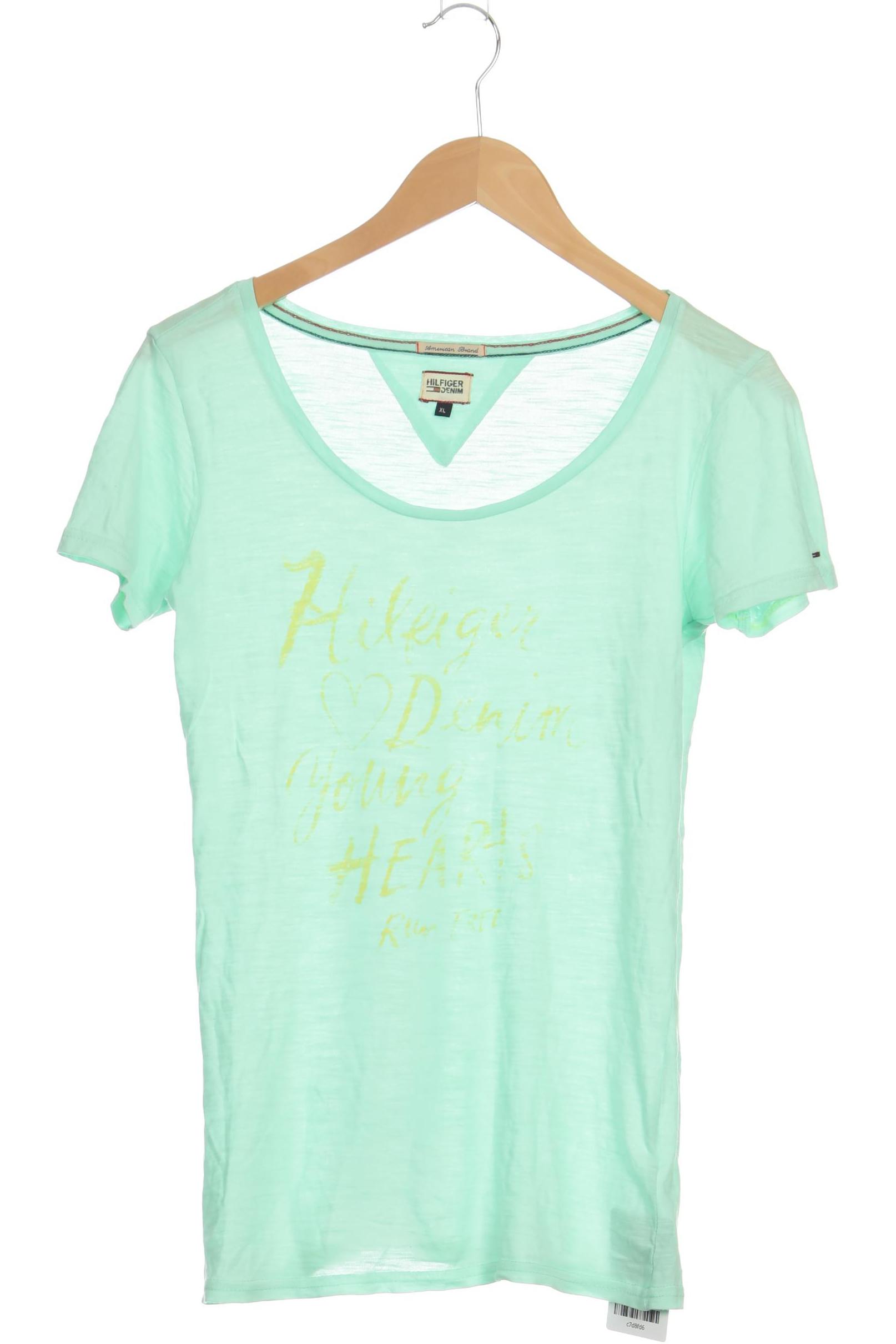 

Hilfiger Denim Damen T-Shirt, grün, Gr. 44