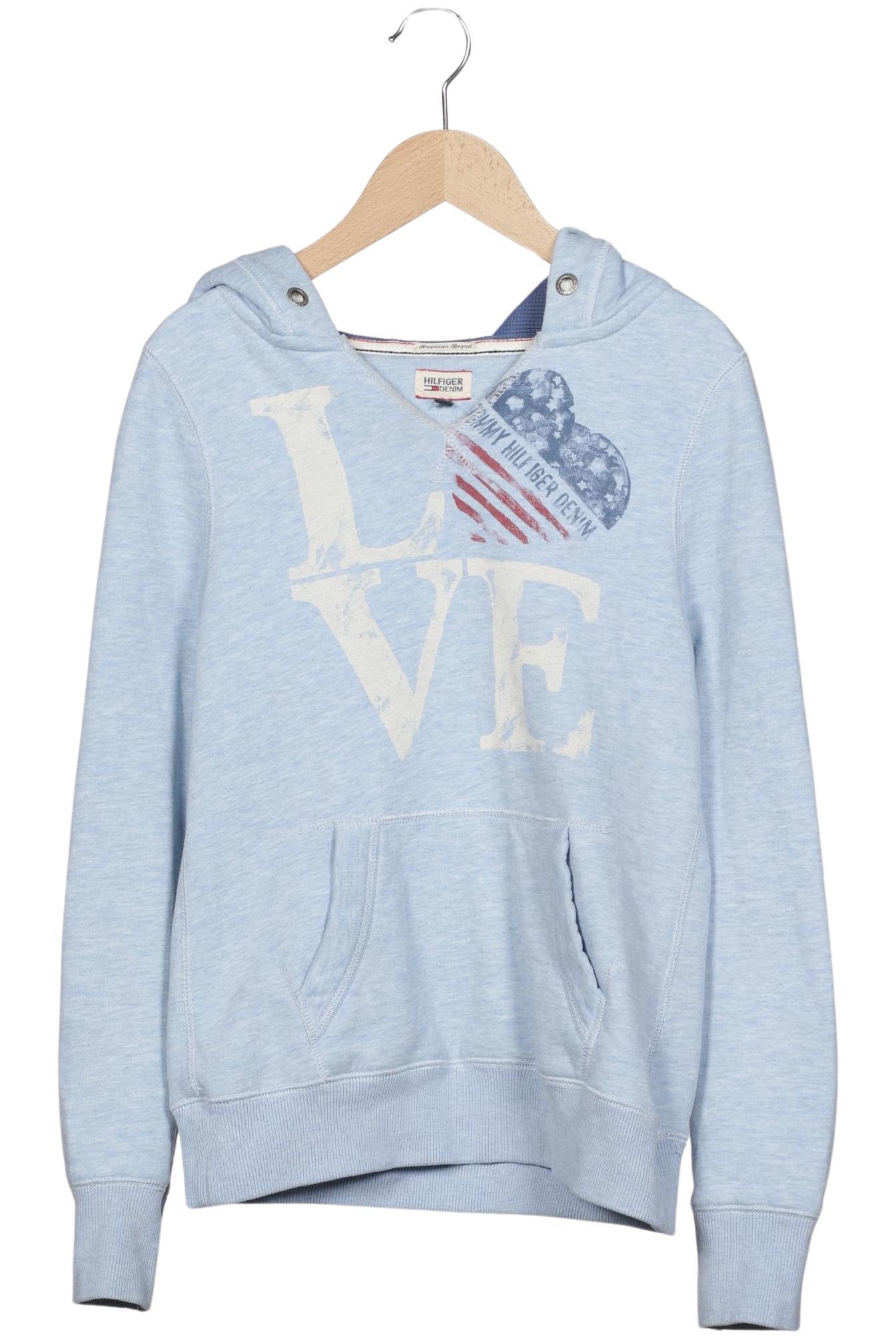 

Hilfiger Denim Damen Kapuzenpullover, hellblau, Gr. 34