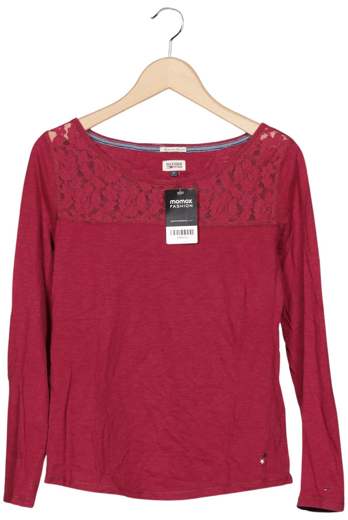 

Hilfiger Denim Damen Langarmshirt, rot, Gr. 36