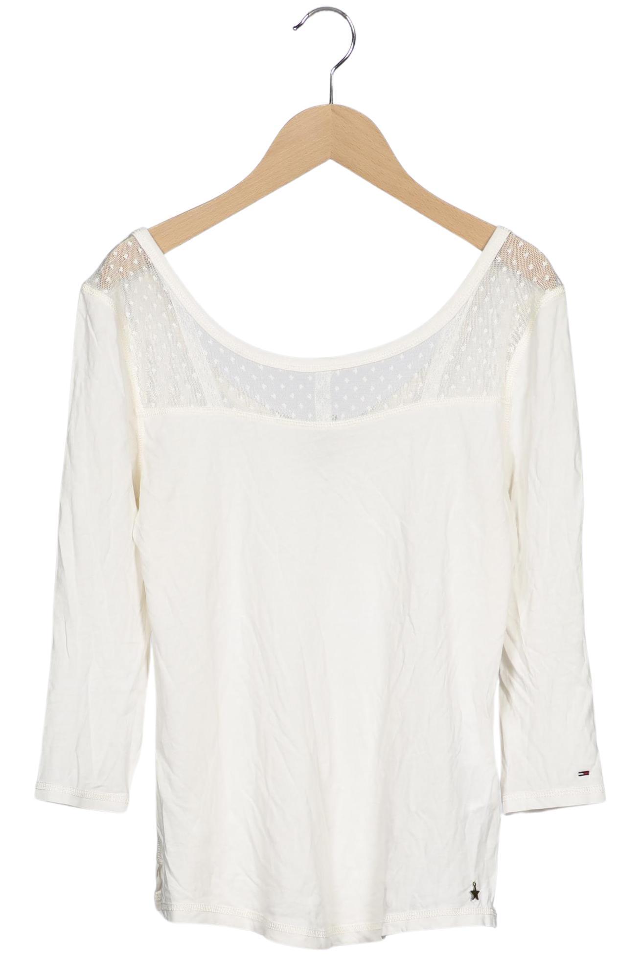 

Hilfiger Denim Damen Langarmshirt, weiß, Gr. 34