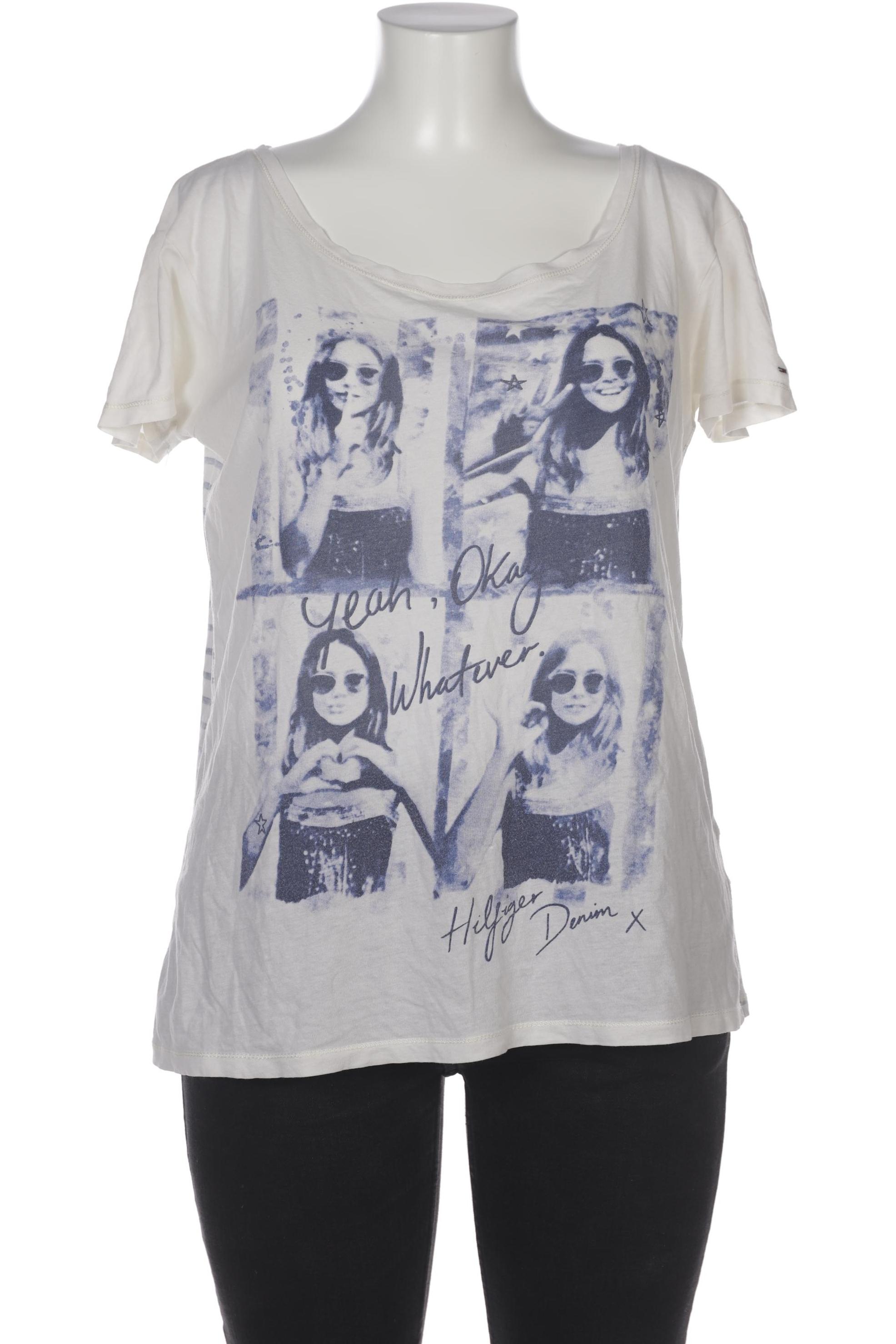 

Hilfiger Denim Damen T-Shirt, weiß, Gr. 42