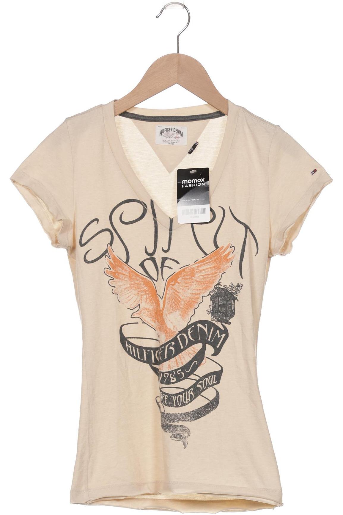 

Hilfiger Denim Damen T-Shirt, beige, Gr. 36