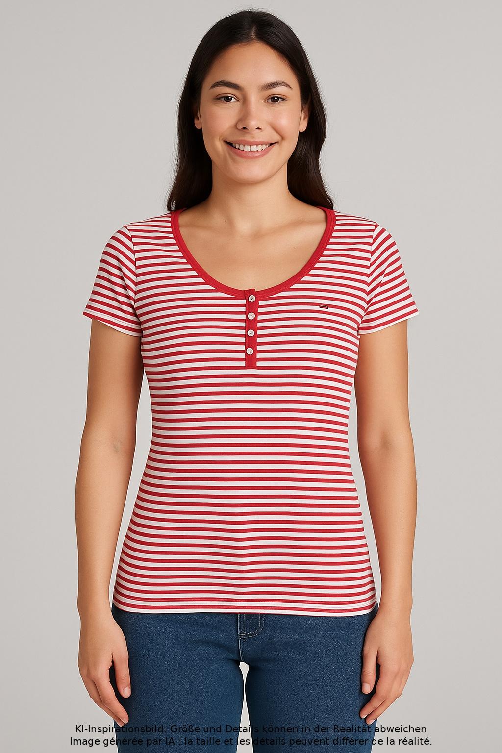 

Hilfiger Denim Damen T-Shirt, mehrfarbig, Gr. 38