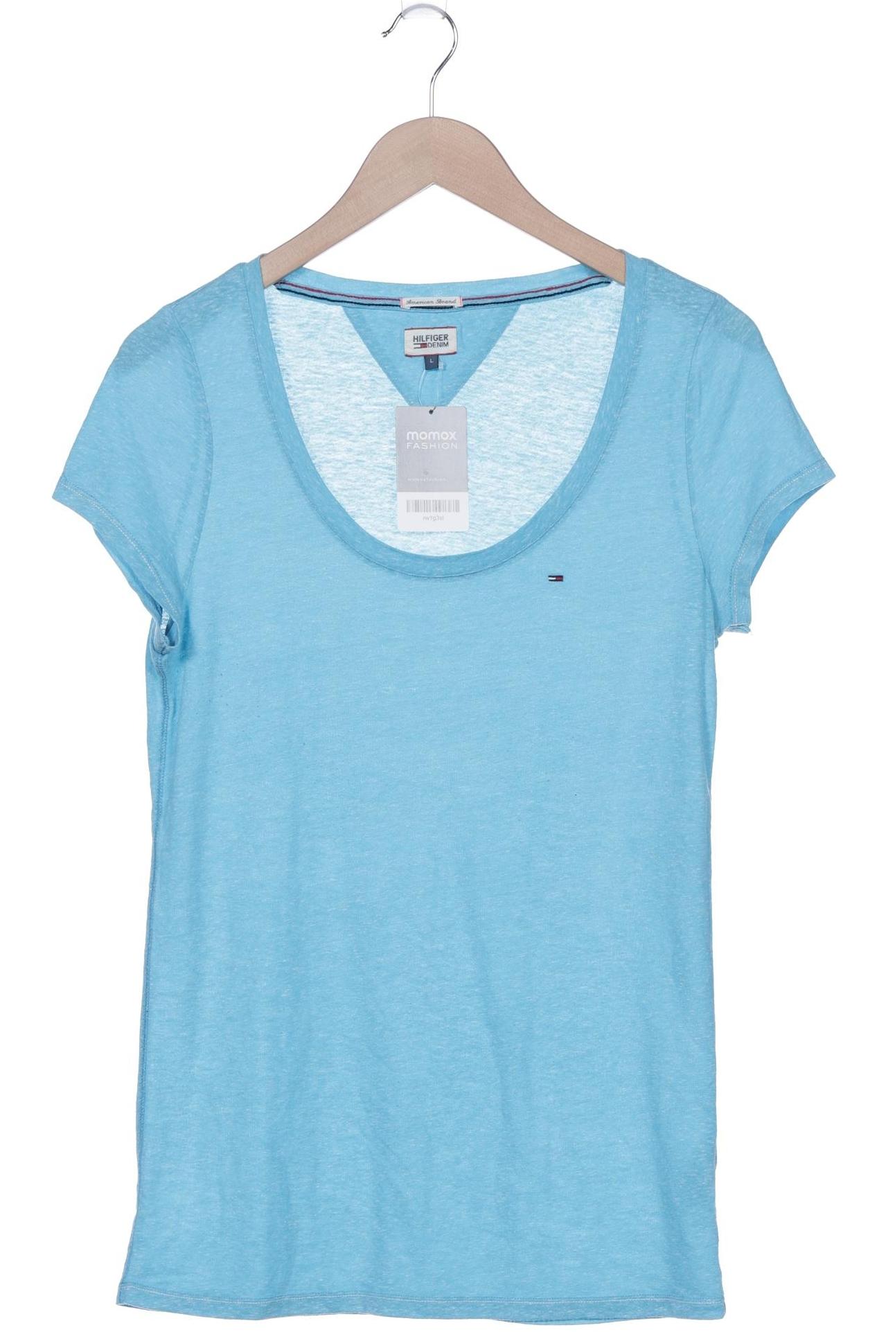 

Hilfiger Denim Damen T-Shirt, hellblau, Gr. 42