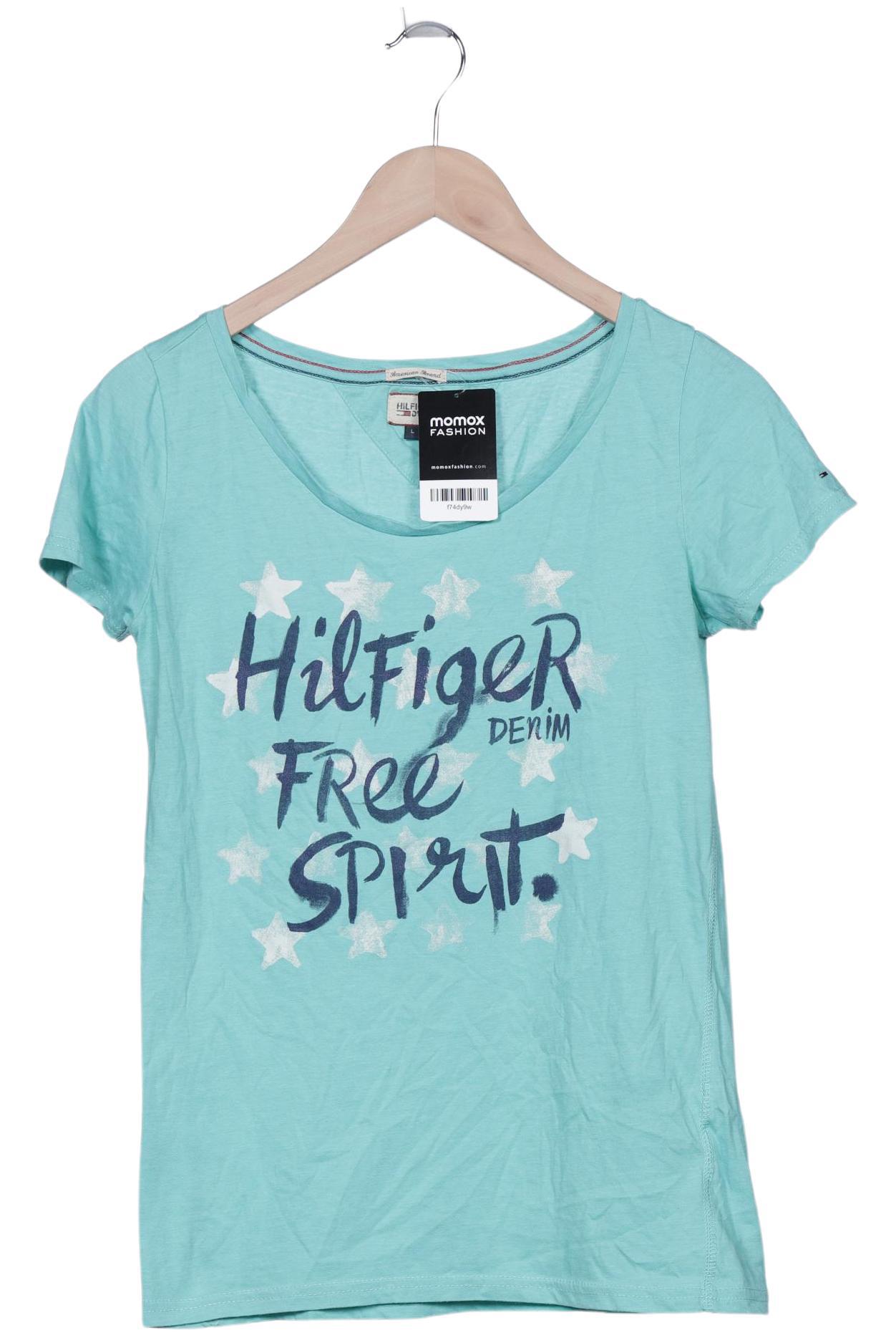 

Hilfiger Denim Damen T-Shirt, türkis, Gr. 42