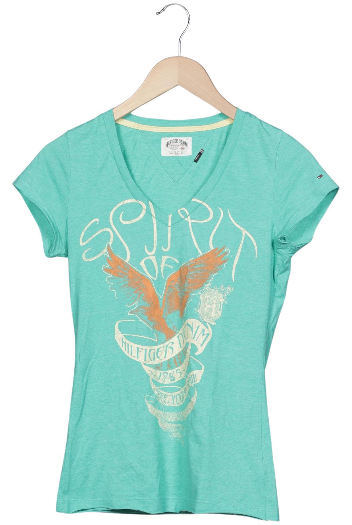 

Hilfiger Denim Damen T-Shirt, grün, Gr. 38