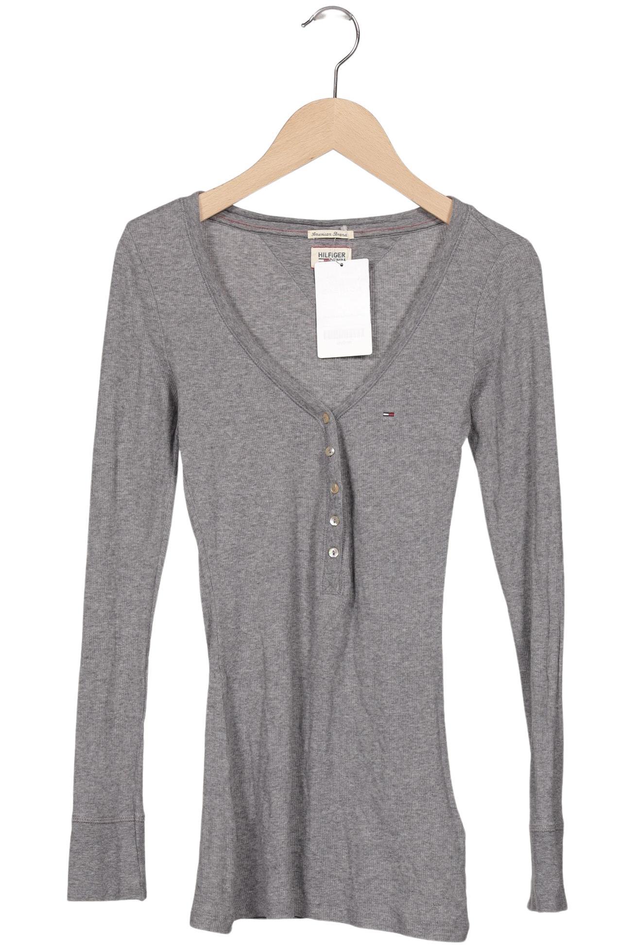 

Hilfiger Denim Damen Langarmshirt, grau, Gr. 38