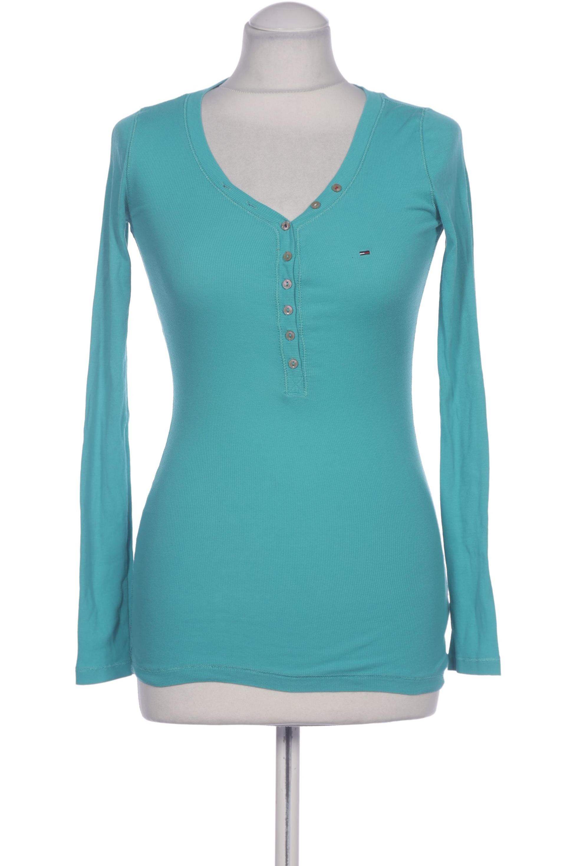 

Hilfiger Denim Damen Langarmshirt, türkis, Gr. 38
