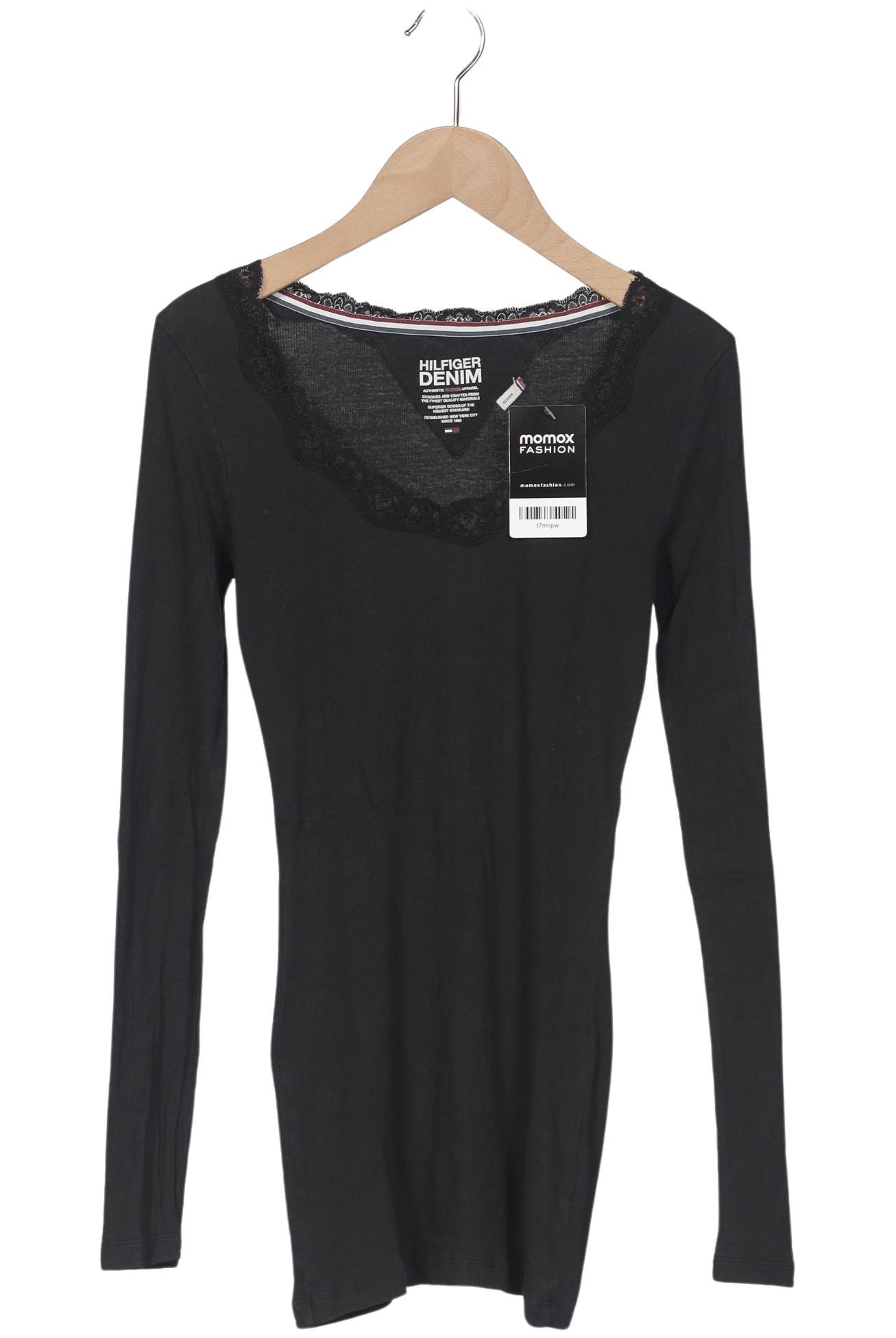 

Hilfiger Denim Damen Langarmshirt, schwarz, Gr. 38